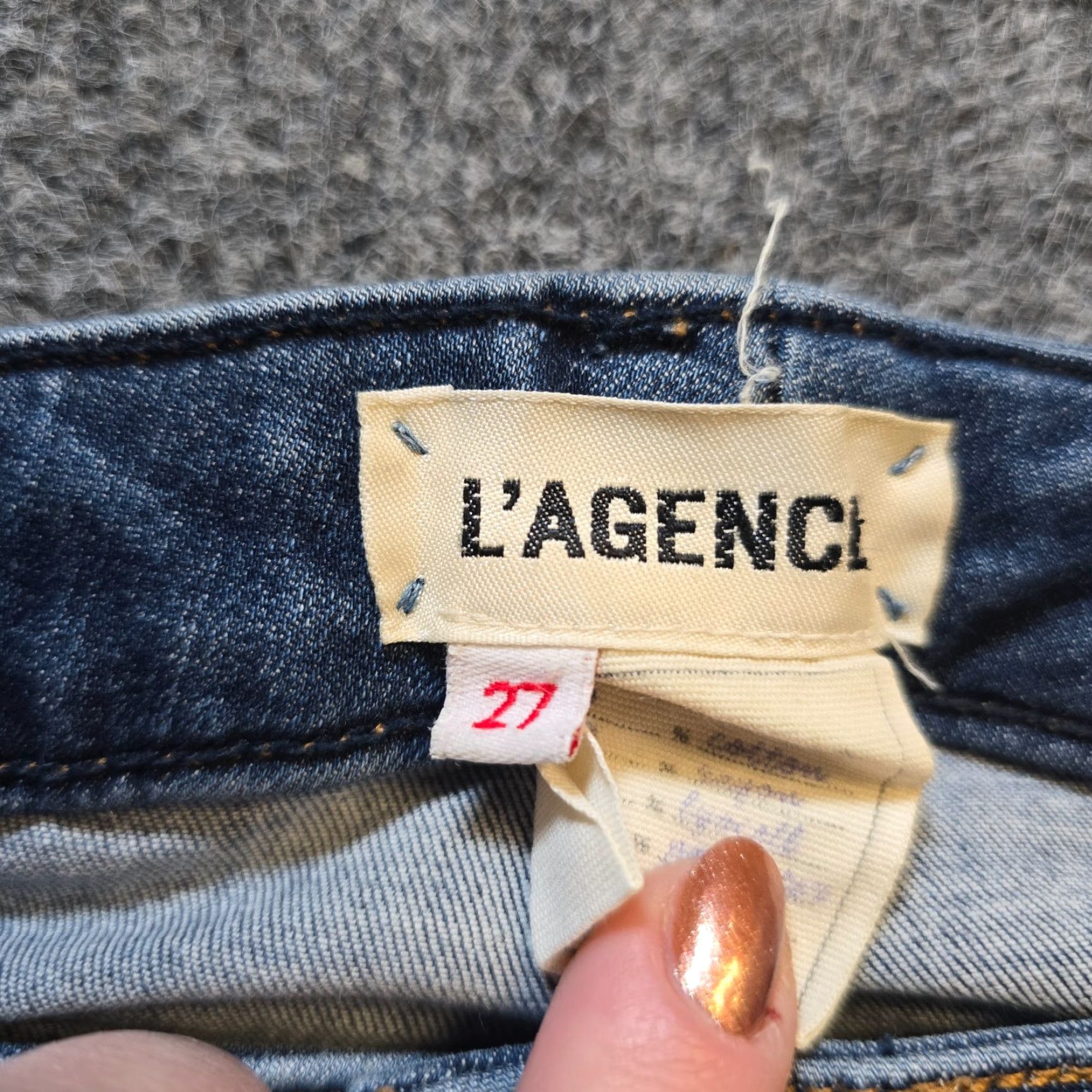 L'AGENCE L'AGENCE Jeans Women Size 27 Blue Denim Stretch Ankle Zip Mid Rise Capsule Casual Jeans Women Regular 27in 5-Pocket Denim Blue Jeans Size 27" / US 4 / IT 40 - 5 Thumbnail