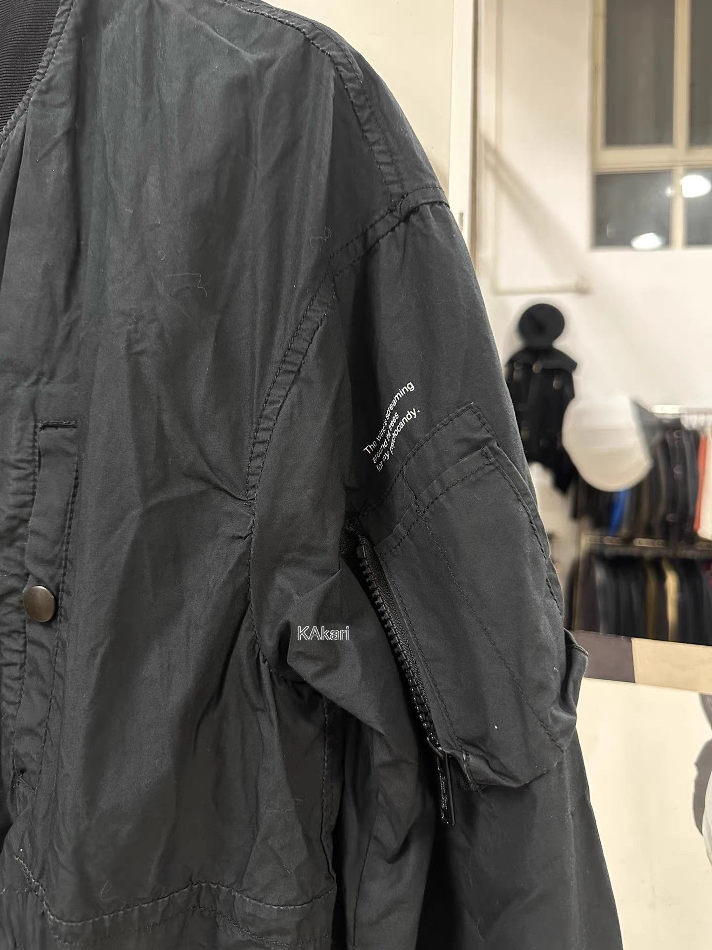 Undercover Black er Jacket with 'I'll Be A Plastic Toy' Print Size US L / EU 52-54 / 3 - 4 Thumbnail