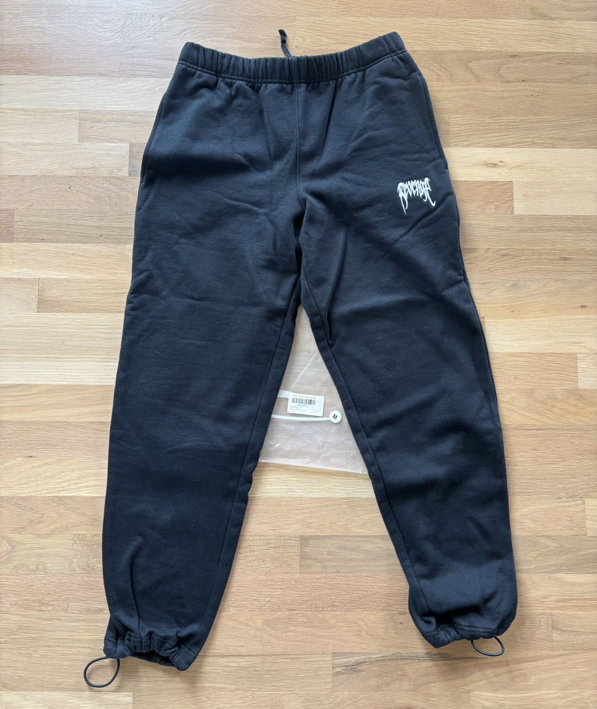 Revenge Revenge Black Basic Sweatpants Size Medium Size US 32 / EU 48 - 1 Thumbnail