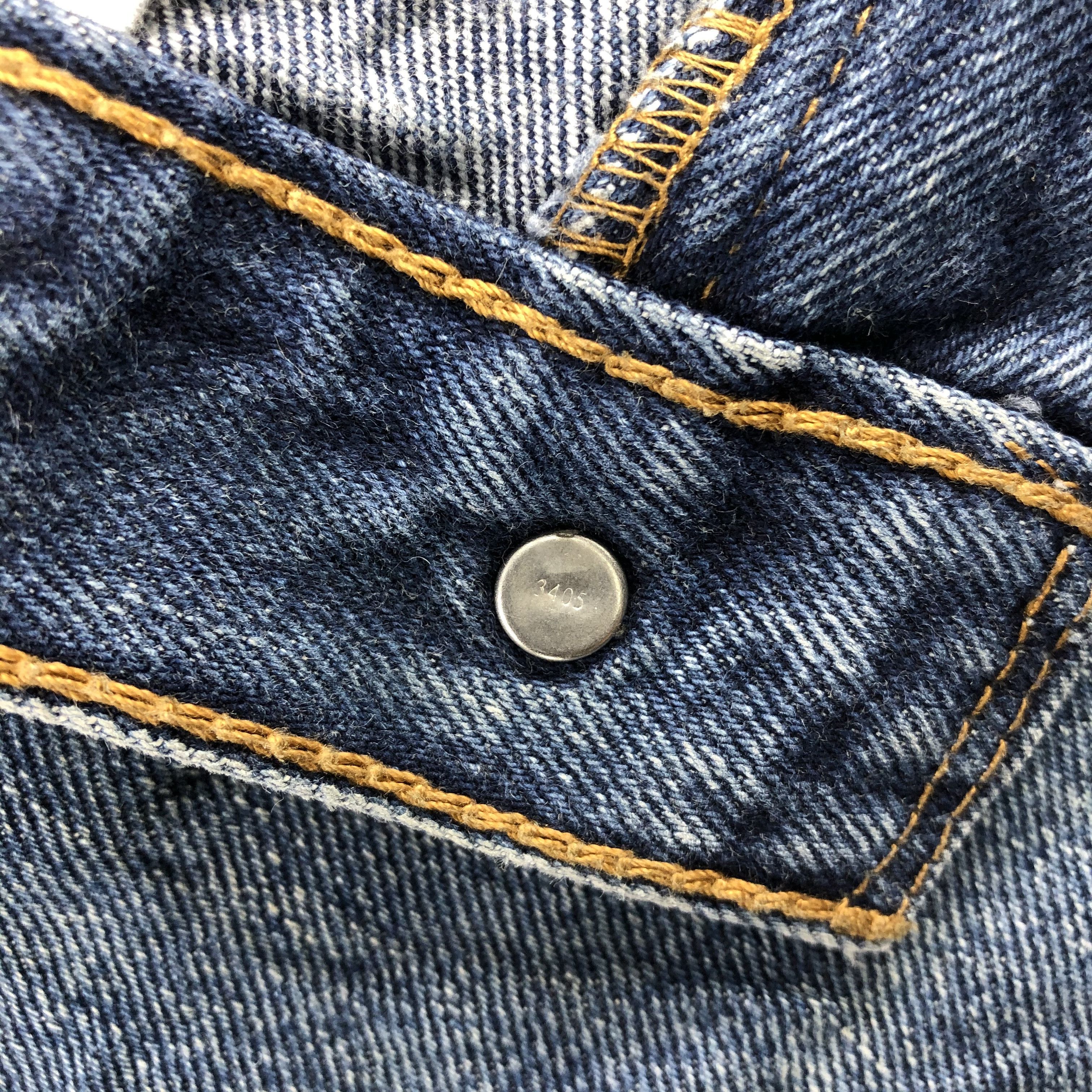 Levi's Faded Blue Vintage Levi's 505 Jeans Distress Denim KJ549 Size US 30 / EU 46 - 9 Thumbnail