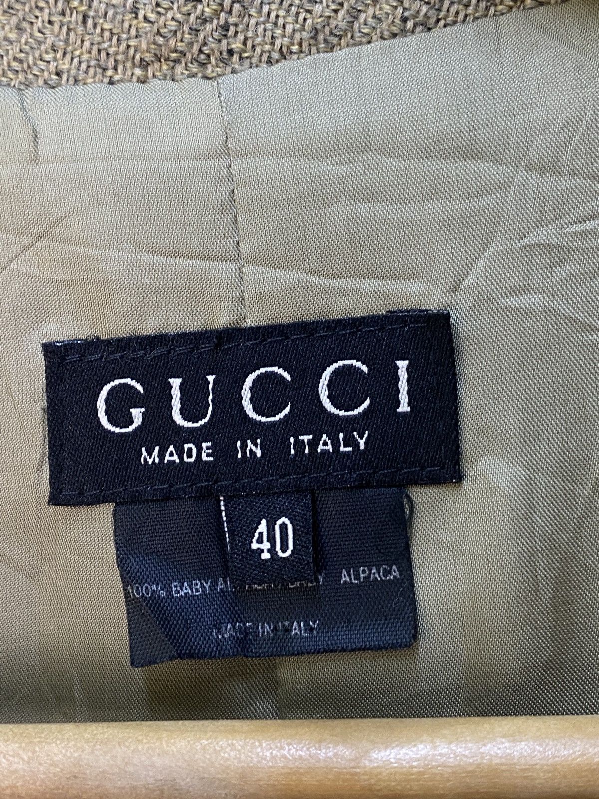 Gucci Vintage Gucci Wool Single Breasted Distressed Blazer Jacket Size S / US 4 / IT 40 - 6 Thumbnail