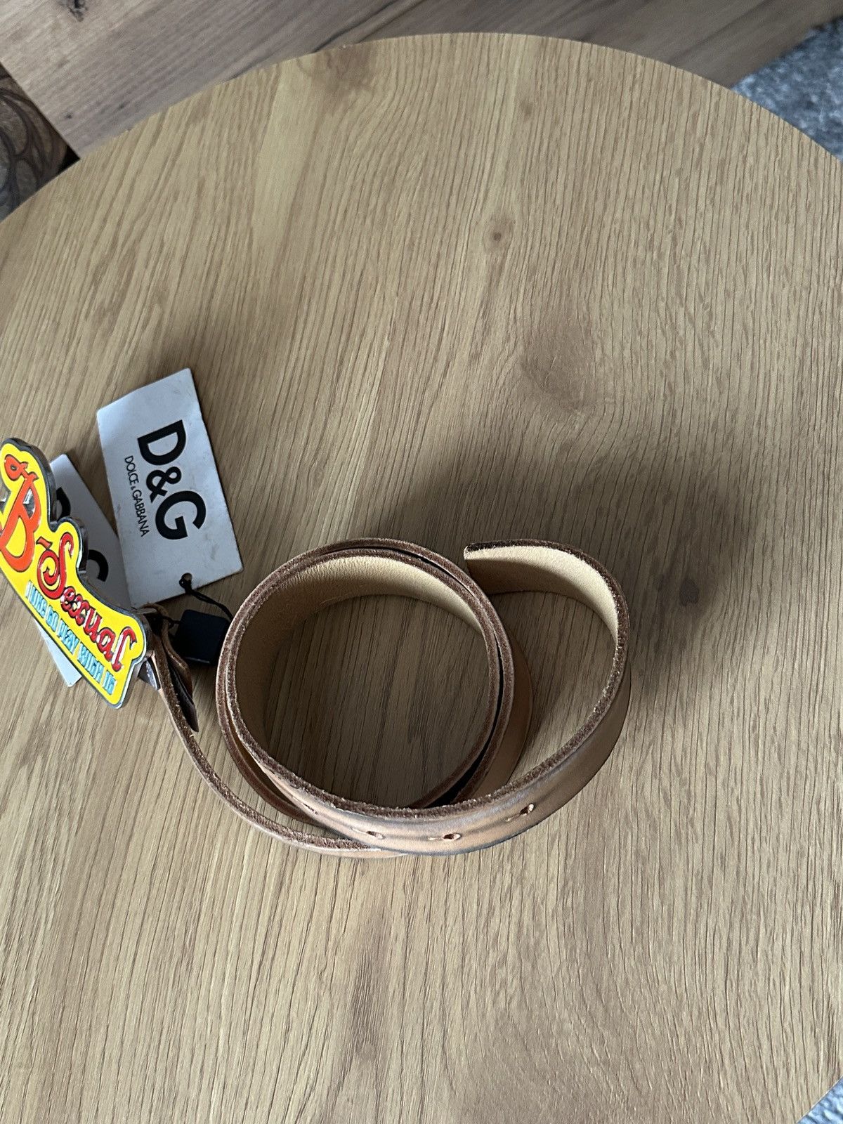 Dolce & Gabbana Vintage 2000’s Dolce & Gabbana “B-Sexual” Y2k Leather Belt Size ONE SIZE - 7 Thumbnail