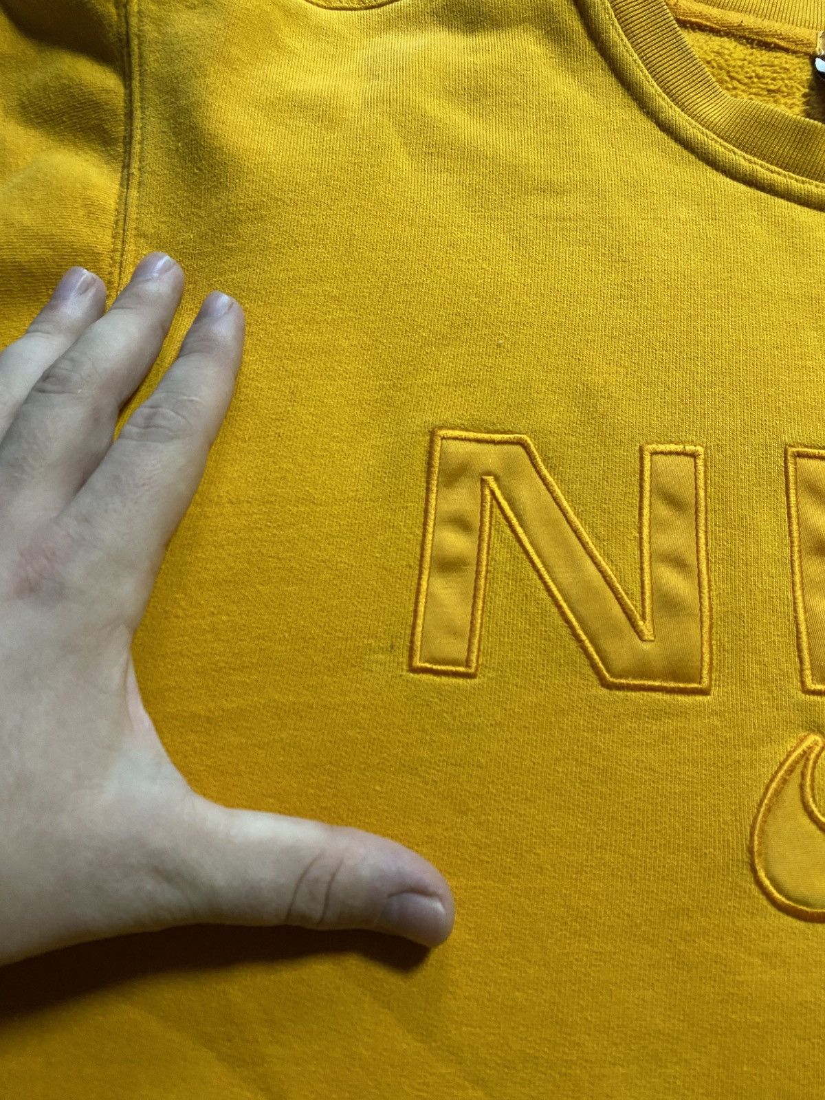 Nike Vibtage Nike Big Logo box fit oversize faded y2k sweatshirt Size US M / EU 48-50 / 2 - 10 Thumbnail