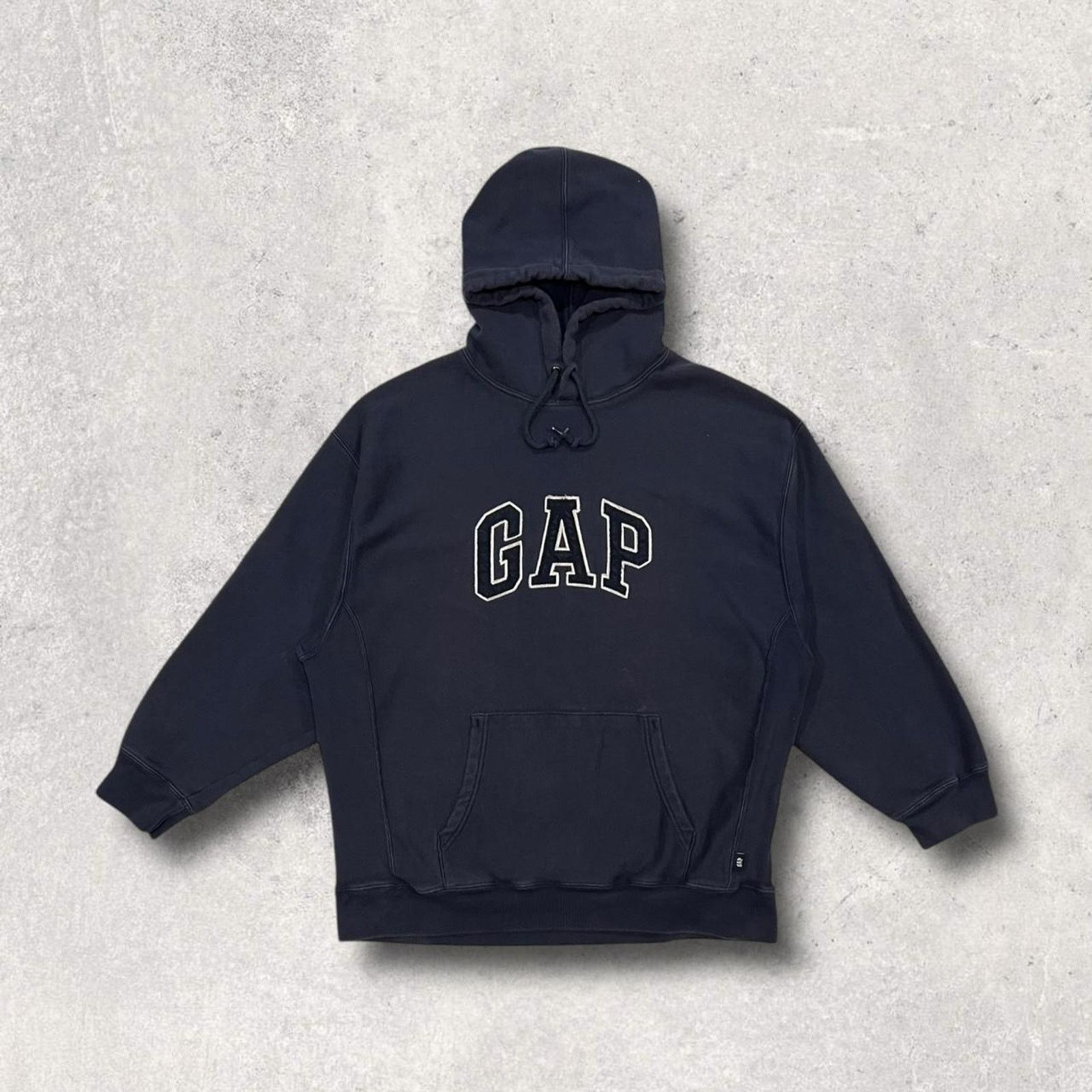 Gap GAP (Vintage) 90’s Navy Blue Casual Pullover Hoodie Size L / US 10 / IT 46 - 1 Thumbnail