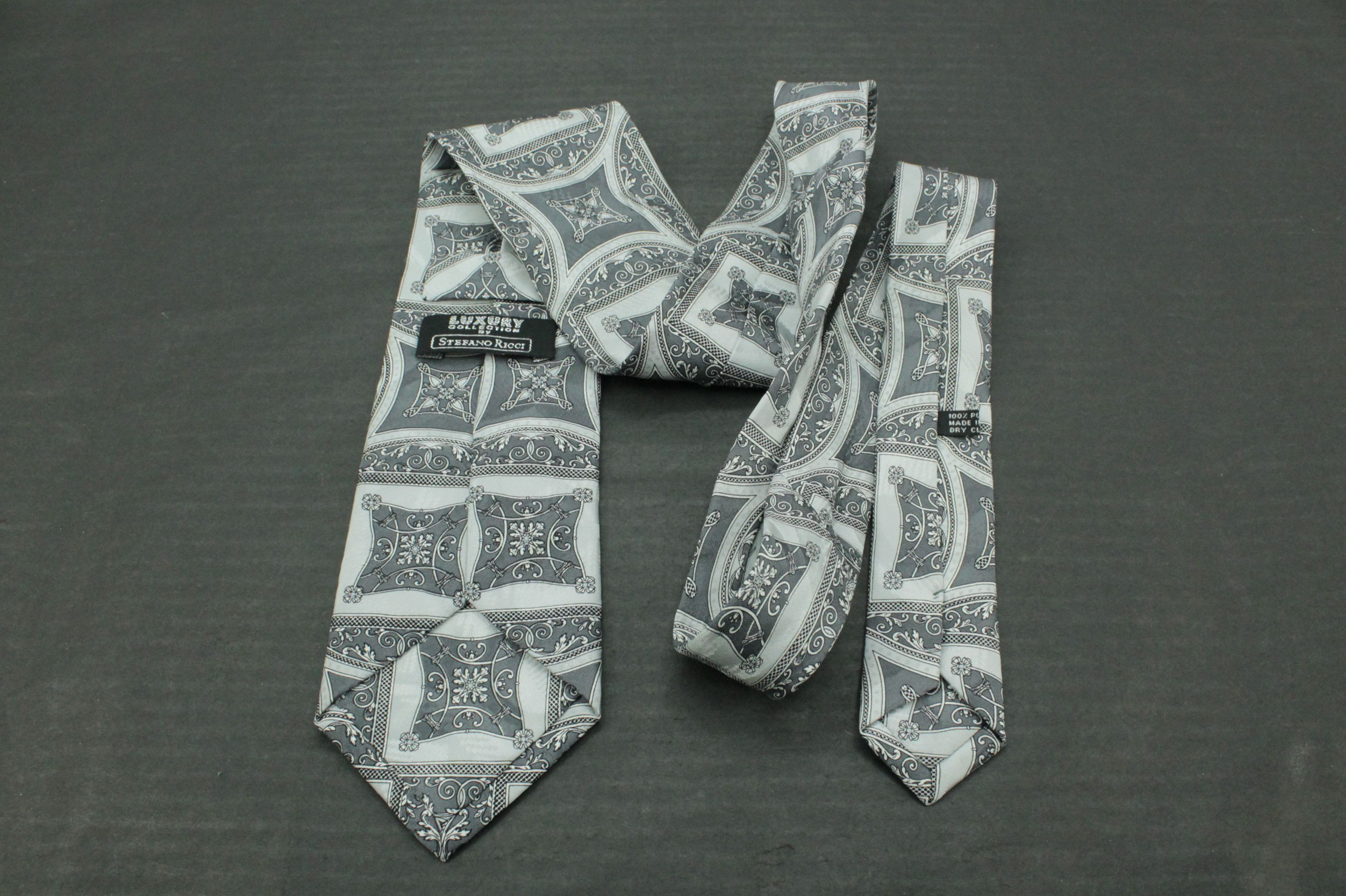 Stefano Ricci STEFANO RICCI Luxury Collection Paisley 100% Silk Tie Size ONE SIZE - 1 Thumbnail