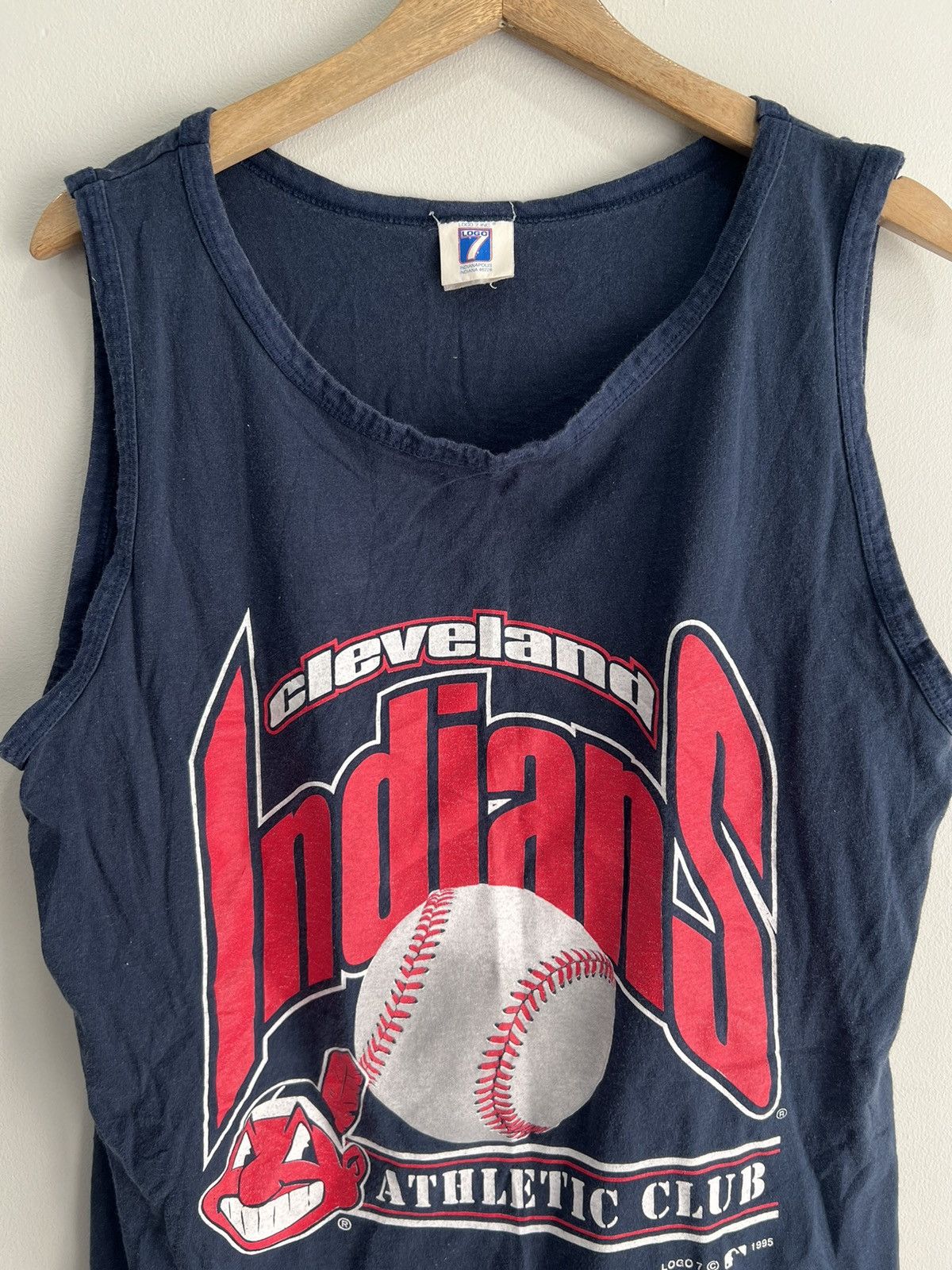 Vintage Vintage Cleveland Indians Tank Top Shirt Size US XL / EU 56 / 4 - 3 Thumbnail