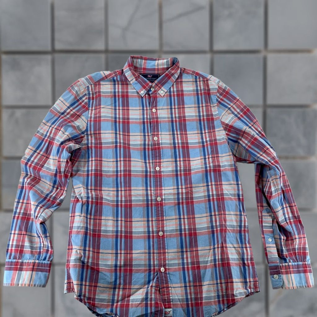 Vineyard Vines Vineyard Vines Murray Shirt Mens M Multi Fox Town Plaid Slim Button-Down Size US M / EU 48-50 / 2 - 1 Thumbnail