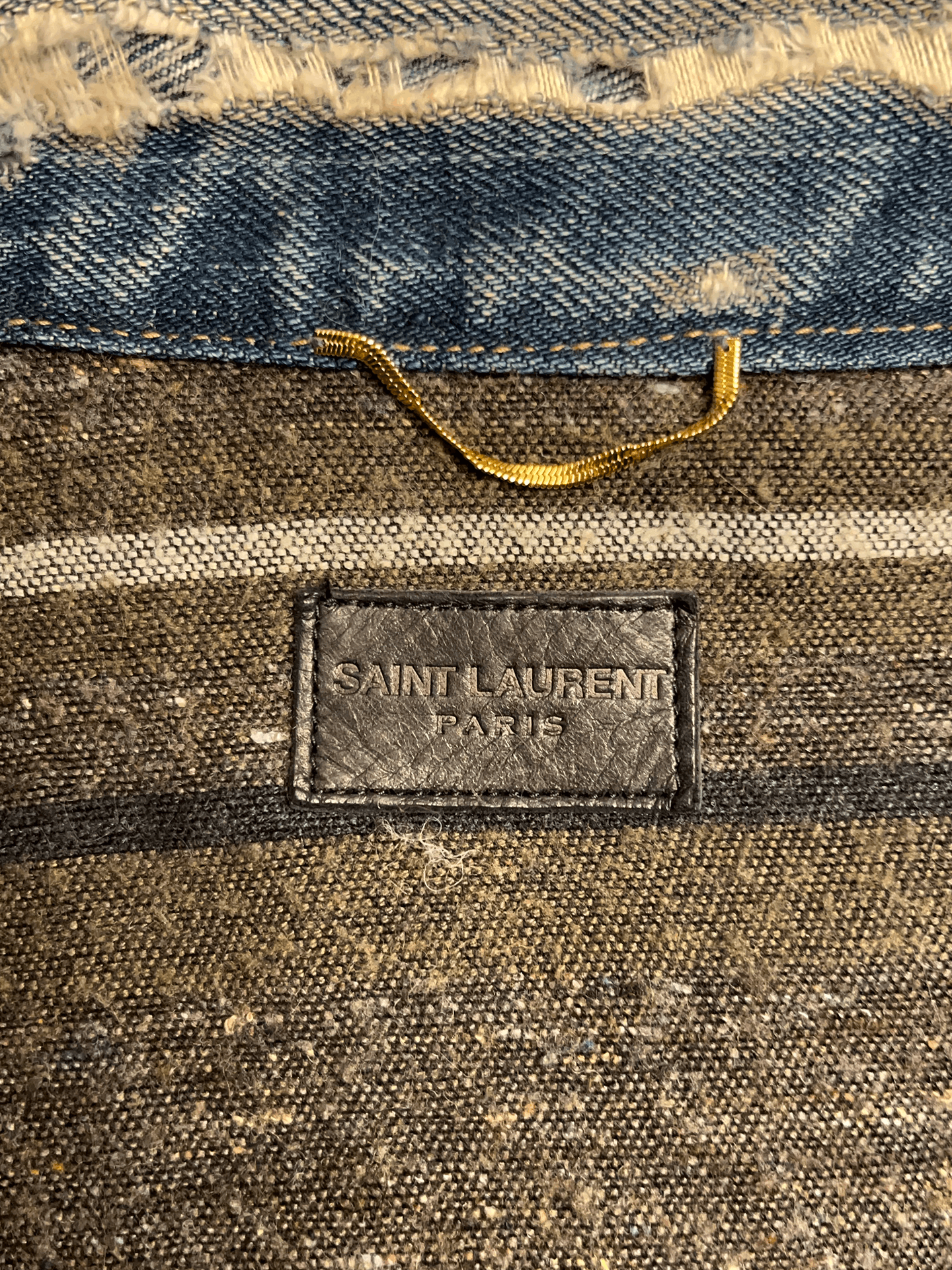 Saint Laurent Paris Saint Laurent distressed-effect faded denim jacket Size S / US 4 / IT 40 - 4 Thumbnail
