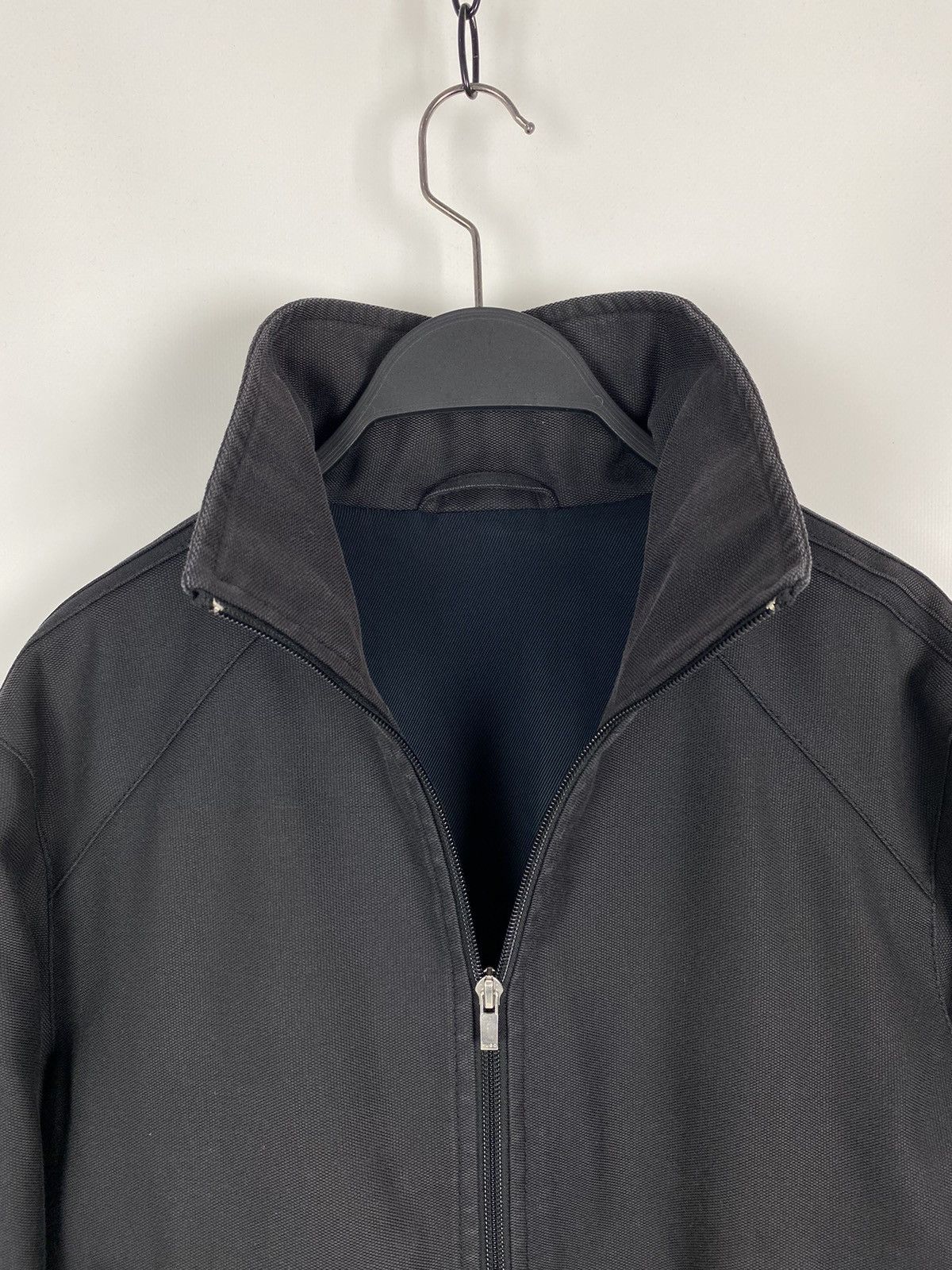 Hugo Boss Y2K Hugo Boss Washed Grey Combined Cotton Zip Up Jacket Size US M / EU 48-50 / 2 - 3 Thumbnail