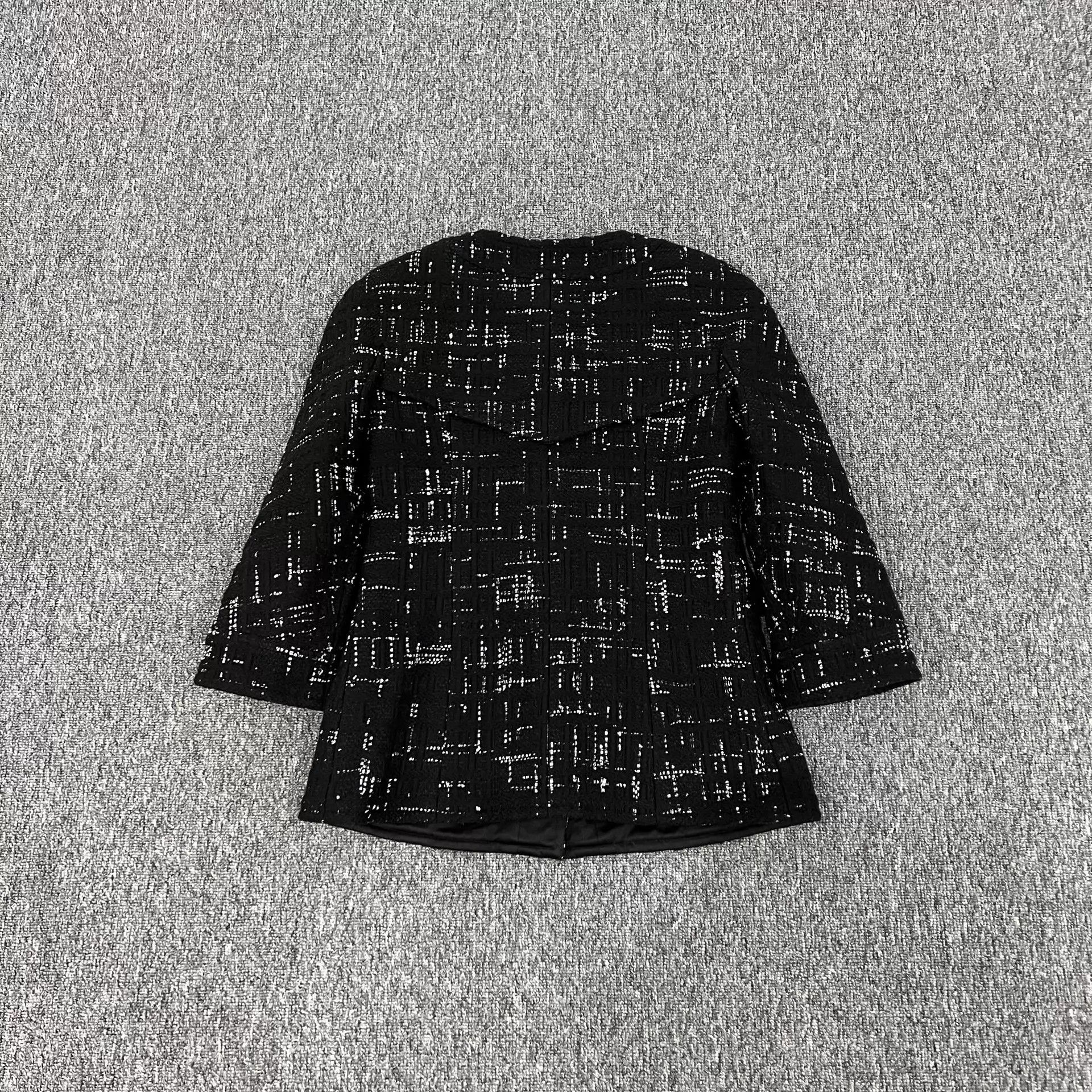 Chanel Chanel Black & White Pave Meteor Tweed Jacket 36 Size XS / US 0-2 / IT 36-38 - 2 Thumbnail