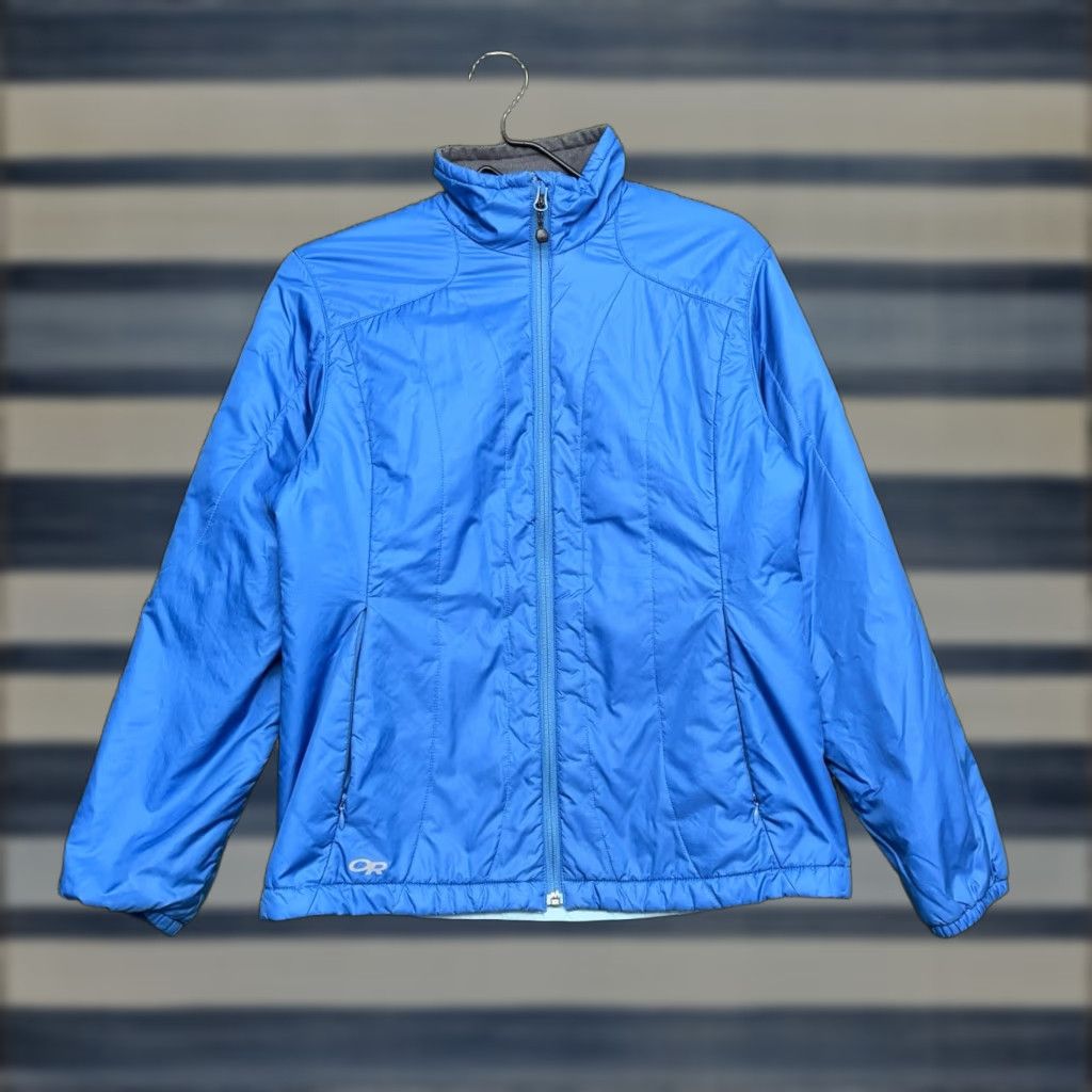 Outdoor Research Outdoor Research Jacket Womens Medium Aqua Hooded Zip Down Outdoor Hiking Jacket Size M / US 6-8 / IT 42-44 - 1 Thumbnail