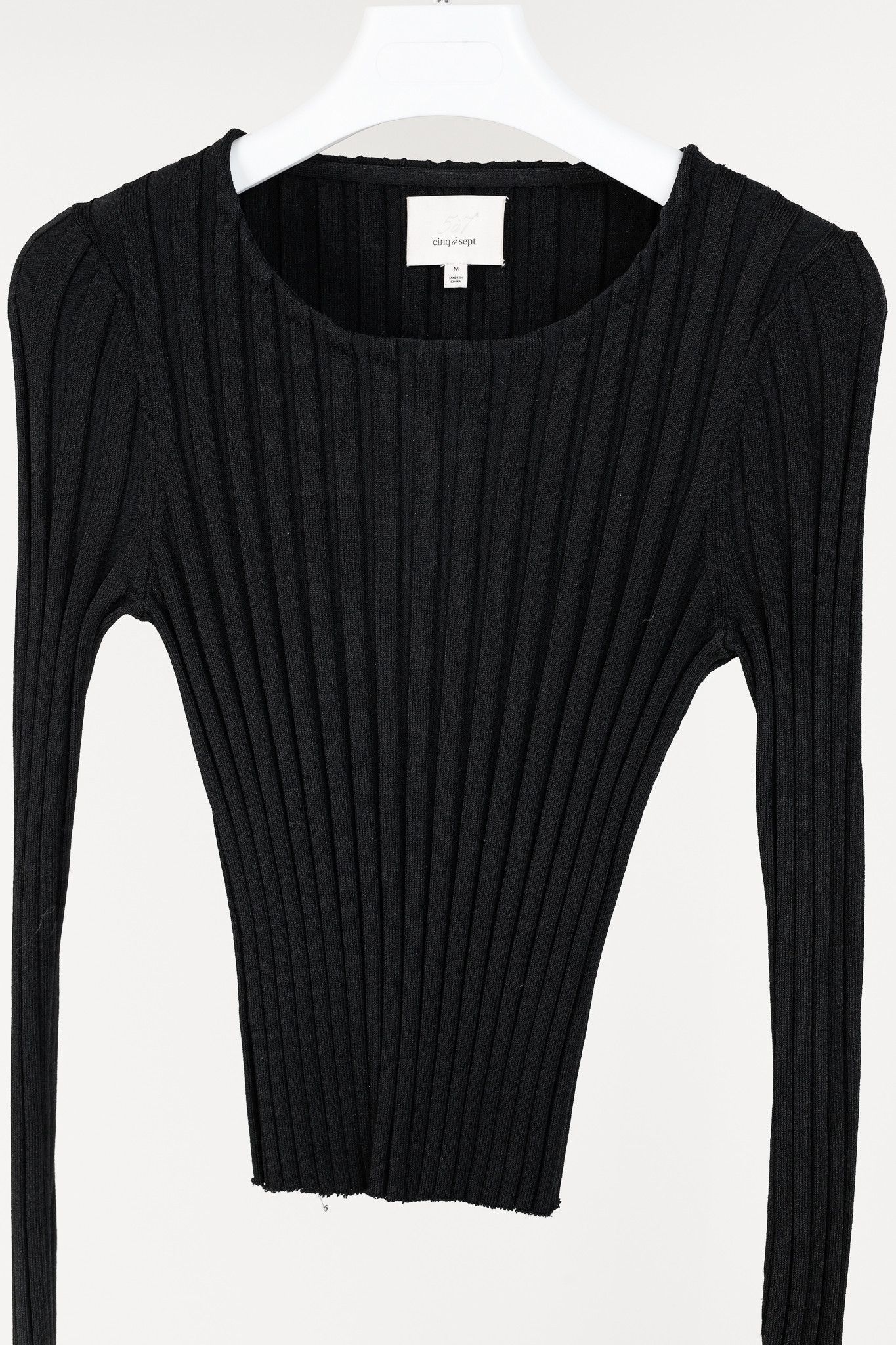 Cinq a Sept Cinq a Sept Pices Wide-Ribbed Knit Long Sleeve Pullover Size M / US 6-8 / IT 42-44 - 3 Thumbnail