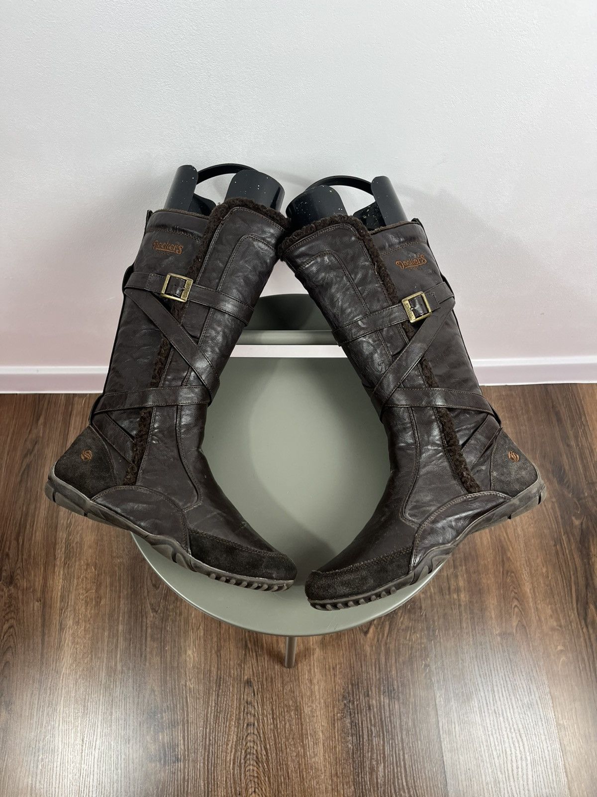 Other Dockers Brown Faux Leather Riding Boots Size 40 Size US 9.5 / IT 39.5 - 1 Thumbnail