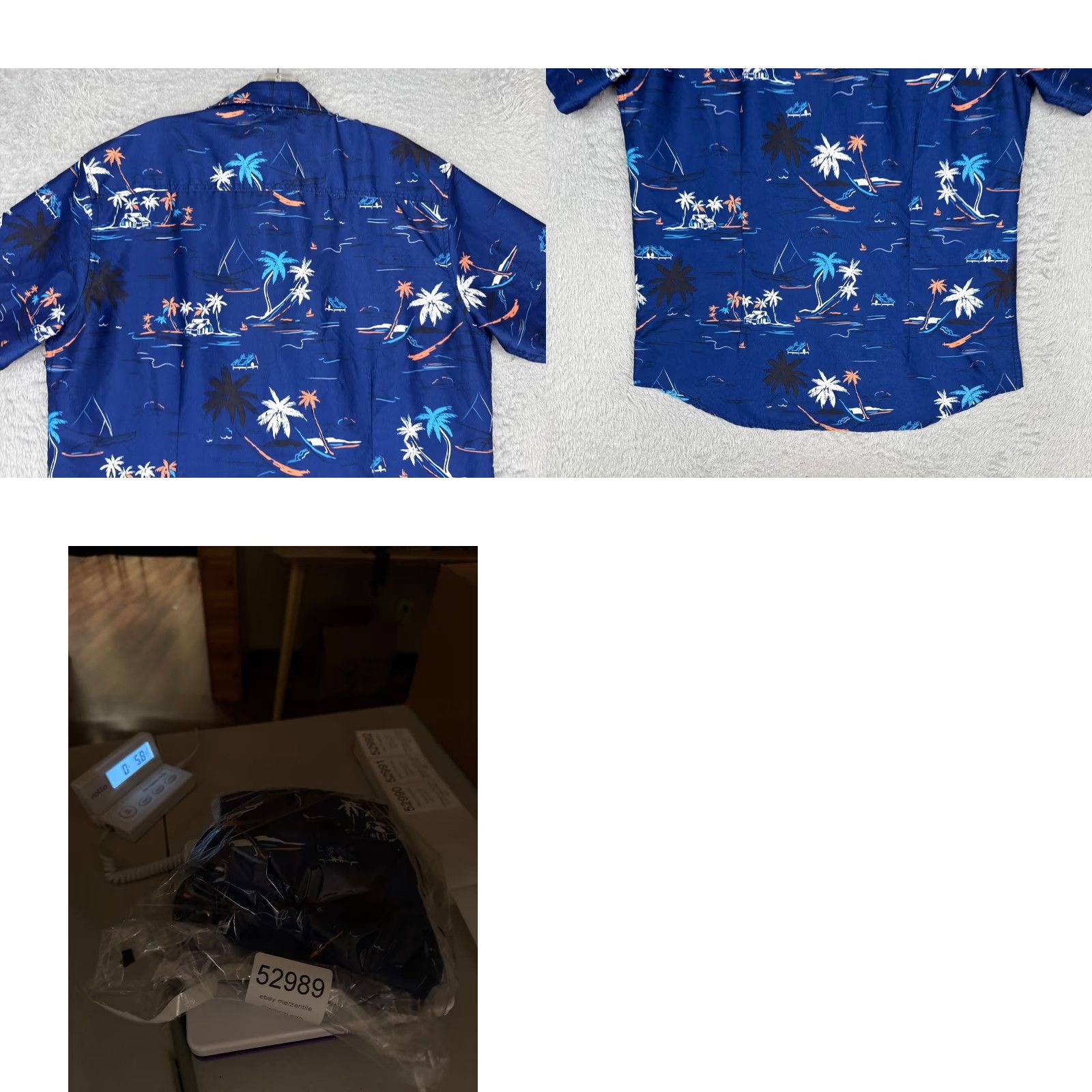 Sovereign Code Sovereign Code Shirt Men Medium Blue Button Up Hawaiian 100% Cotton Palm Hut Size US M / EU 48-50 / 2 - 9 Thumbnail