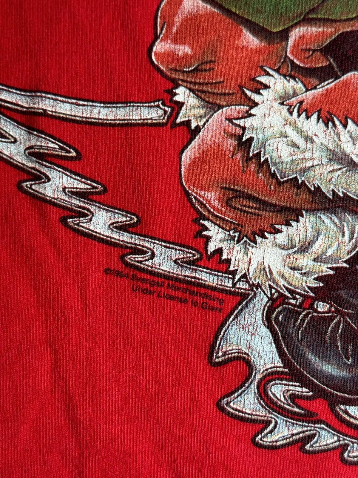 Band Tees × Vintage Vintage 90s Aerosmith INSANE Christmas Santa Claus T Shirt Size US XL / EU 56 / 4 - 7 Thumbnail