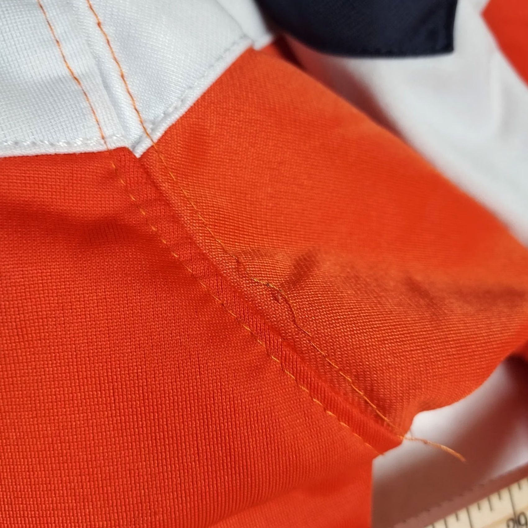Vintage Red Oak Illinois Fighting Illini Jacket 3XL Orange Full Zip Polyester Men Regular Mid-Length Size US XXL / EU 58 / 5 - 6 Thumbnail
