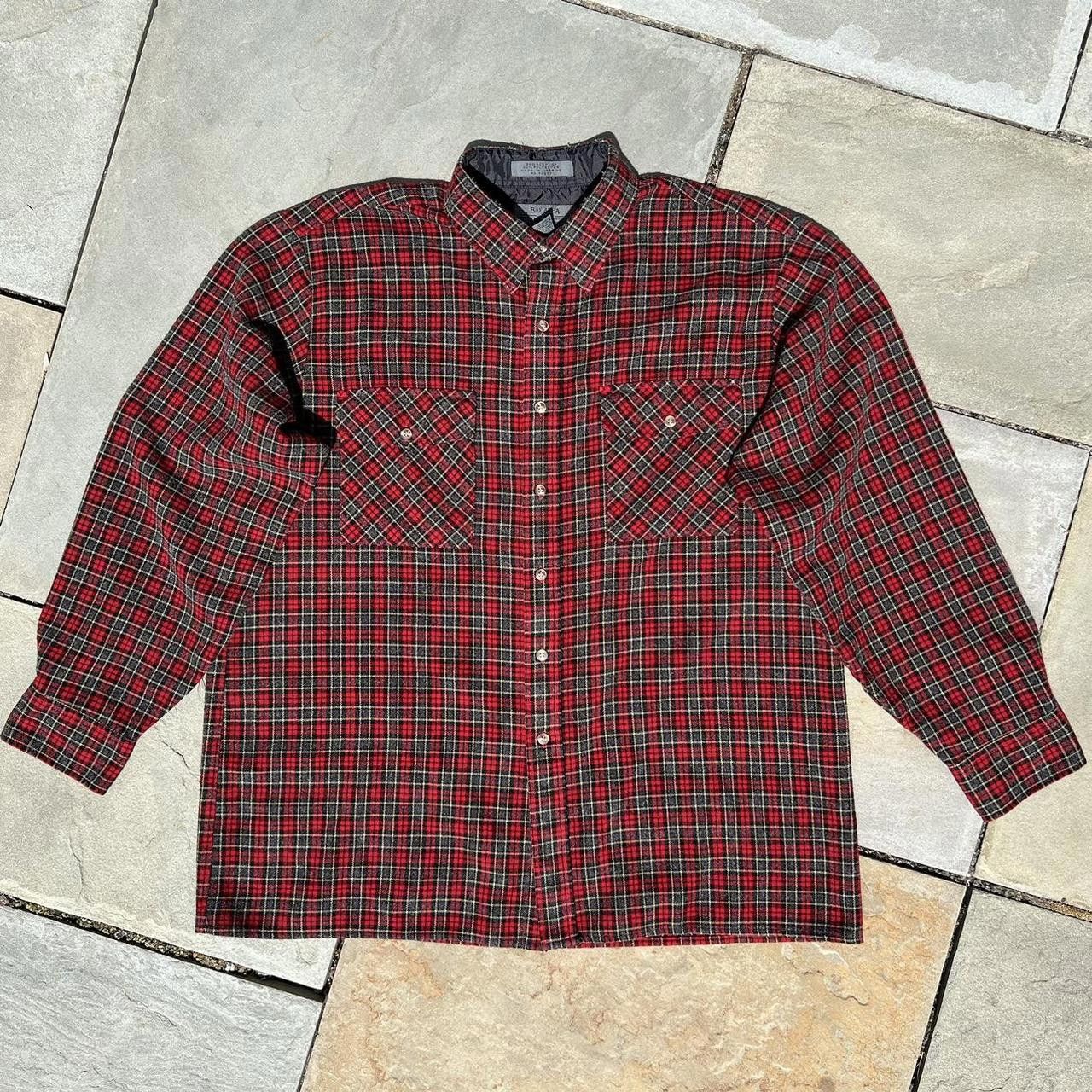 Vintage Vintage 90s Woven Plaid Work Shirt Size US XL / EU 56 / 4 - 1 Thumbnail