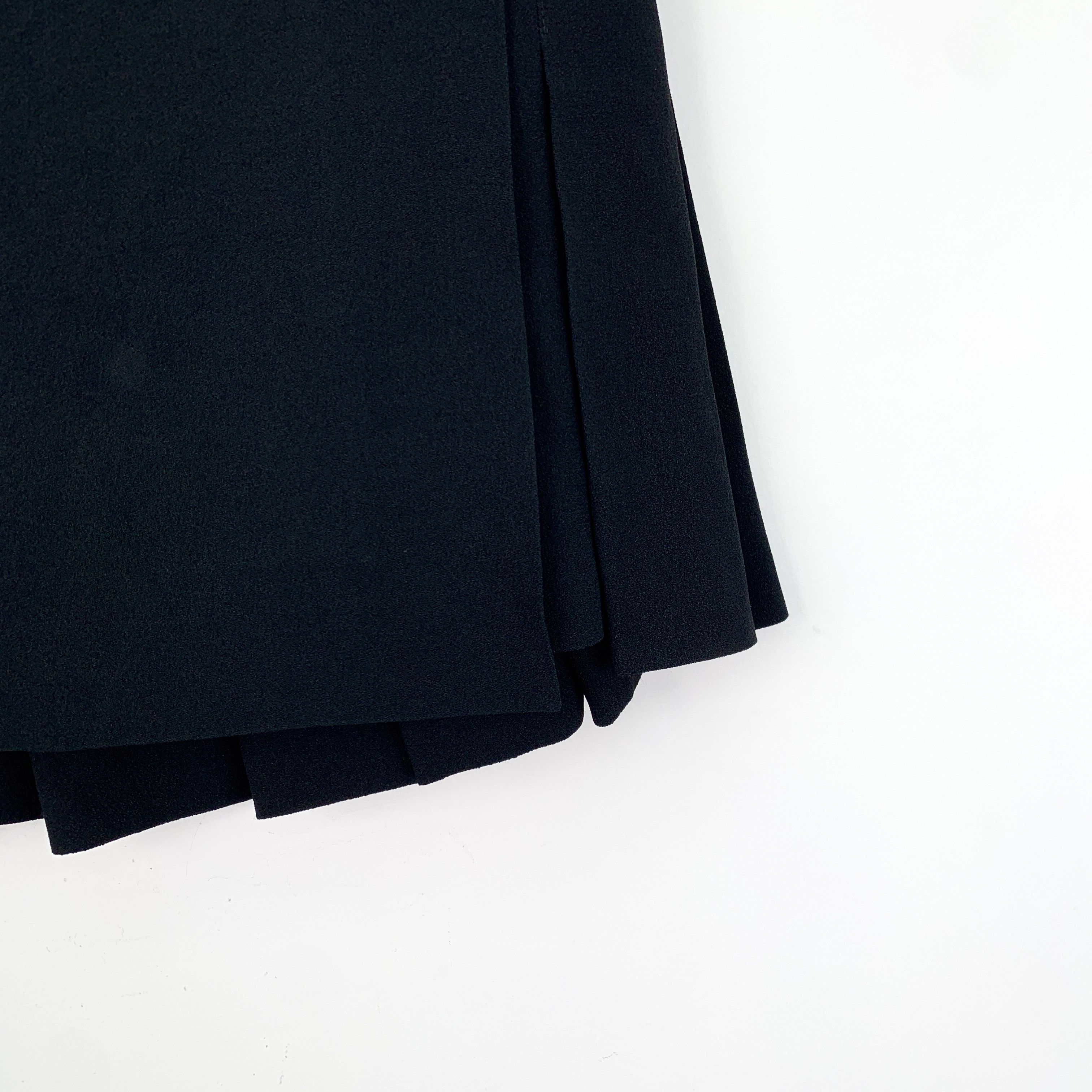 Dior Dior Black CD Button Pleated Casual Skirt (Size 38) Size 26" / US 2 / IT 38 - 5 Thumbnail