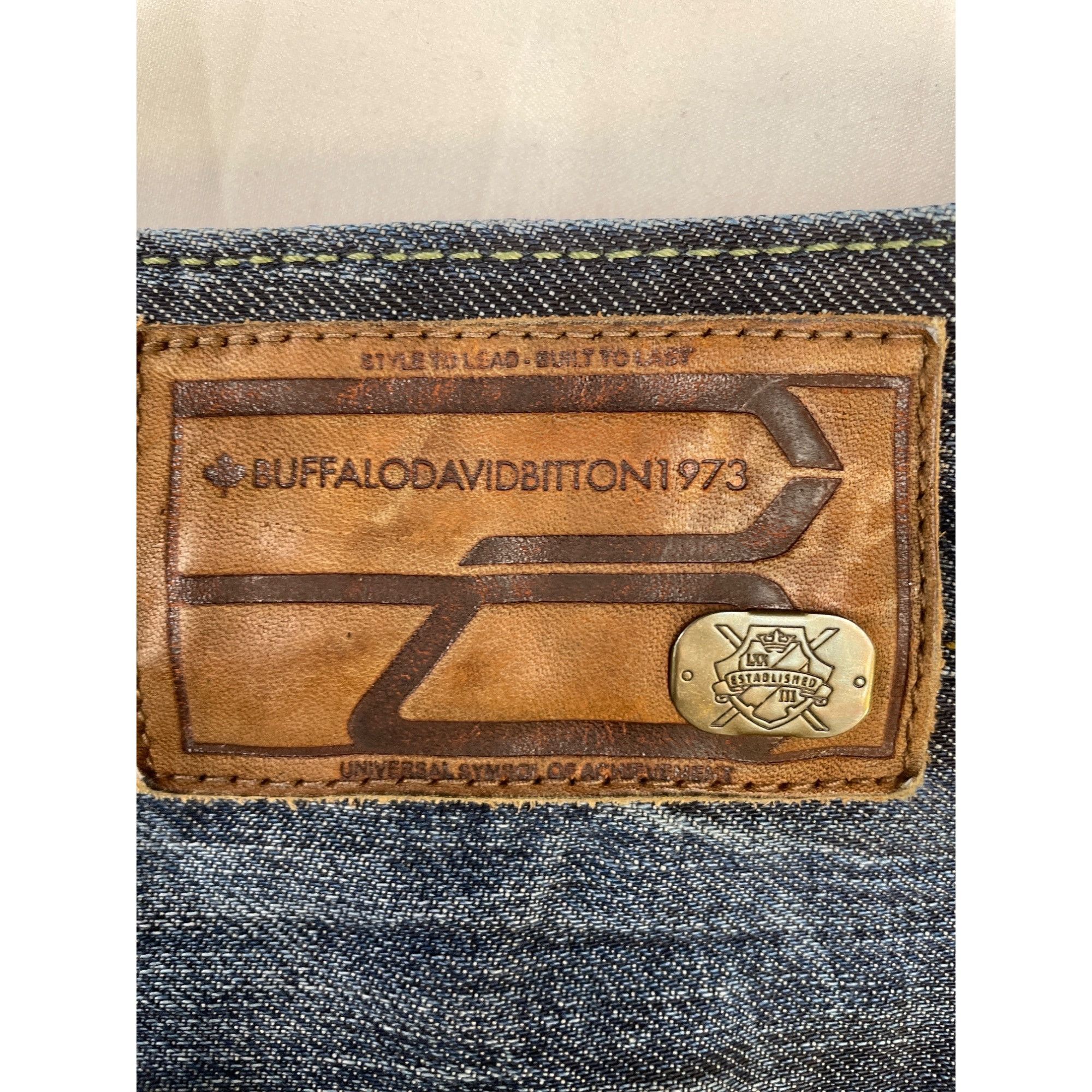 Buffalo David Bitton Buffalo David Bitton Men's Blue Relaxed Faded/Ripped/Jeans S Size US 38 / EU 54 - 4 Thumbnail