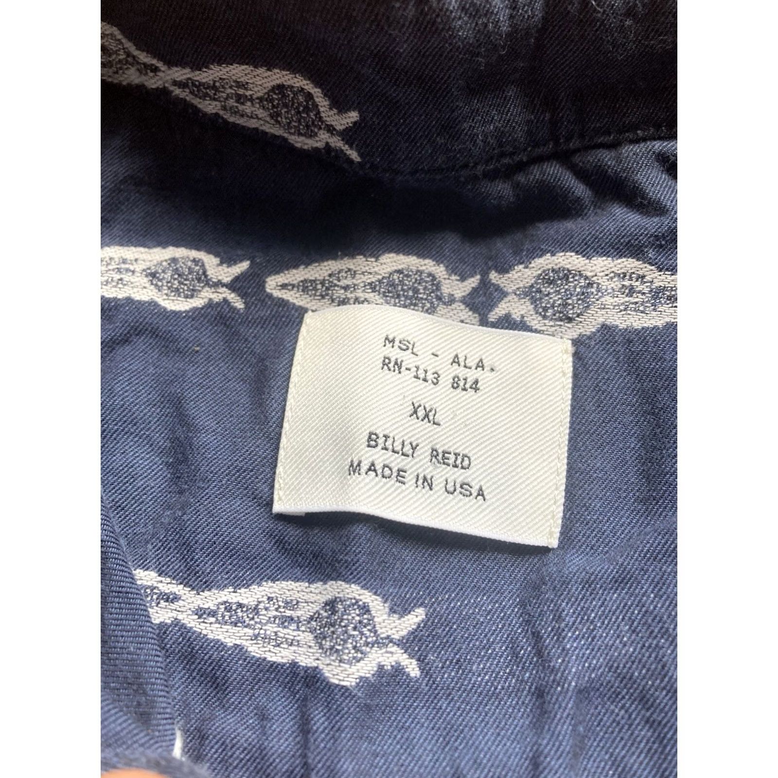Billy Reid Billy Reid Shirt Mens Size 2XL Blue Button Up Long Sleeve Cotton Lightweight USA Size US XXL / EU 58 / 5 - 3 Thumbnail