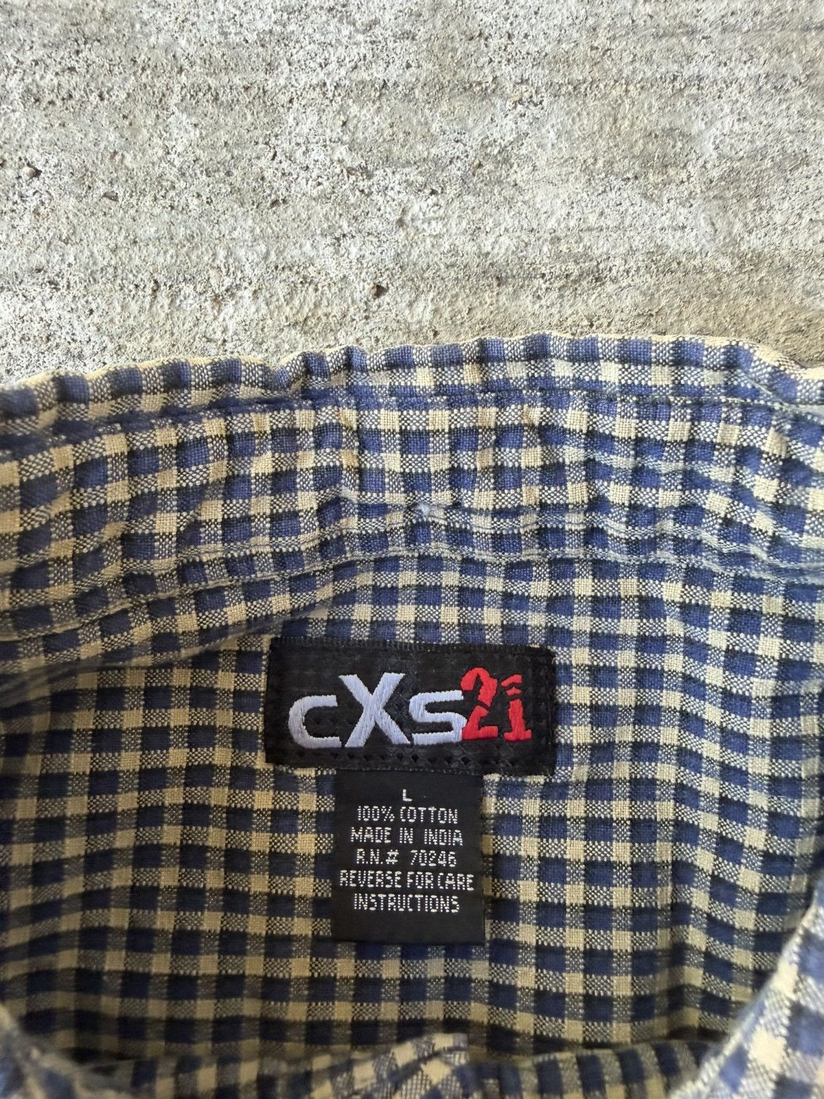 Vintage Y2K Button Up Collared Seersucker Plaid Short Sleeve Shirt Size US L / EU 52-54 / 3 - 4 Thumbnail