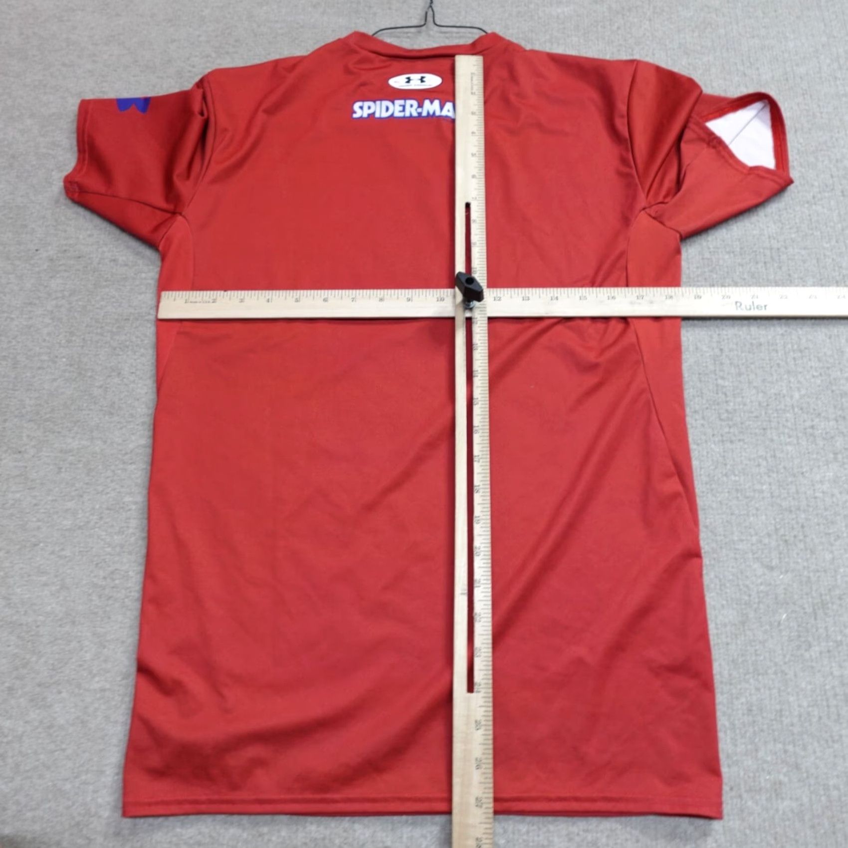 Under Armour Under Armour Spider-Man Shirt XL Red Double-Sided Short Sleeve Crew Neck Pullover Activewear T-Shirt Men Size US XL / EU 56 / 4 - 3 Thumbnail