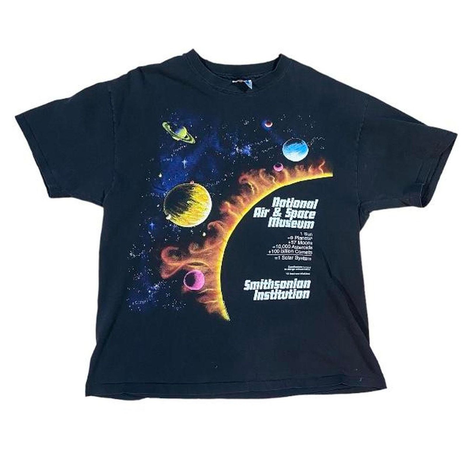 Hanes 90s national air and space tee shirt Size US XL / EU 56 / 4 - 2 Thumbnail