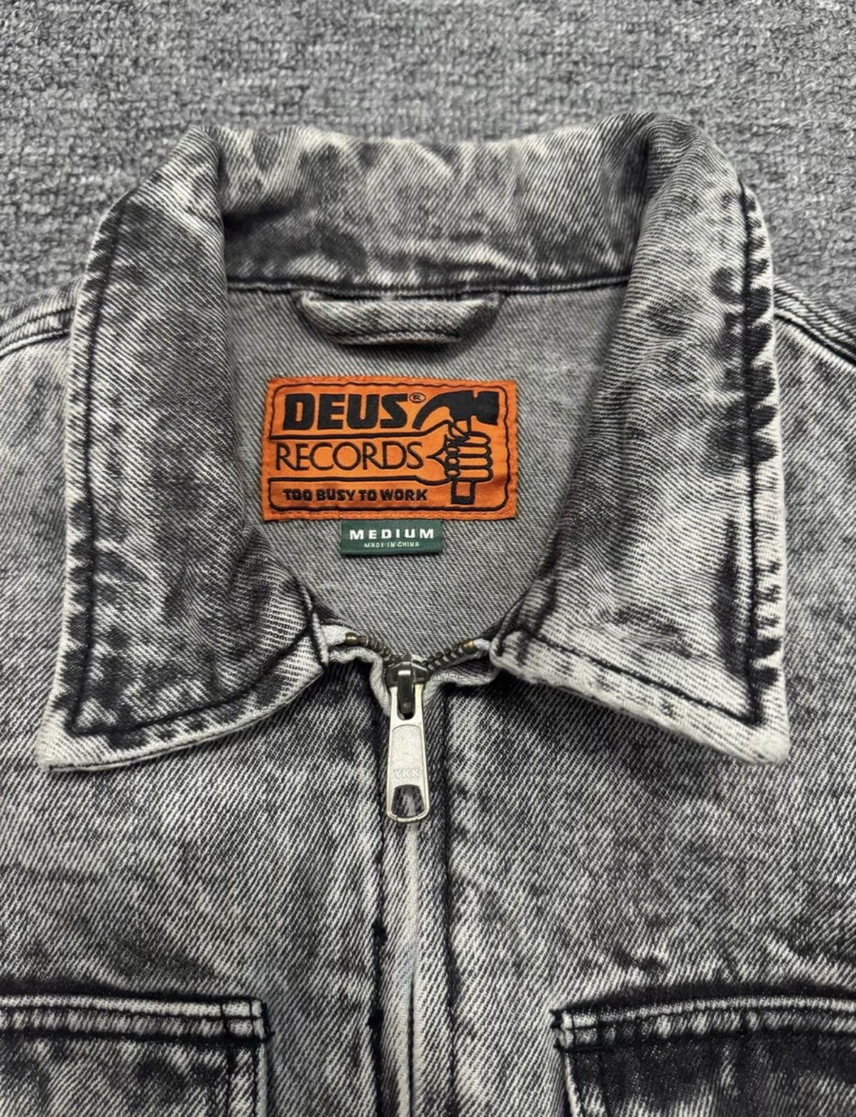 Deus Ex Machina Deus Ex Machina Washed Distressed Denim Jacket Size US M / EU 48-50 / 2 - 2 Thumbnail