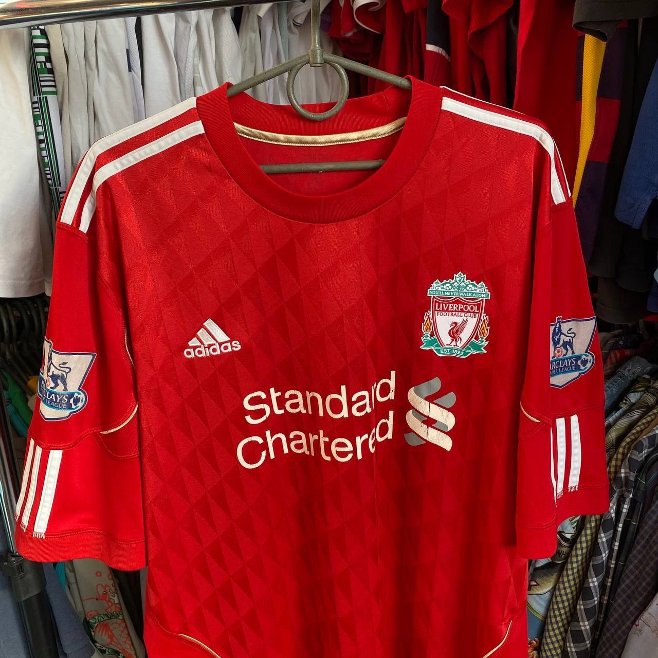 Adidas × Vintage Vintage Adidas Liverpool 2010 home soccer jersey Size US XL / EU 56 / 4 - 2 Thumbnail