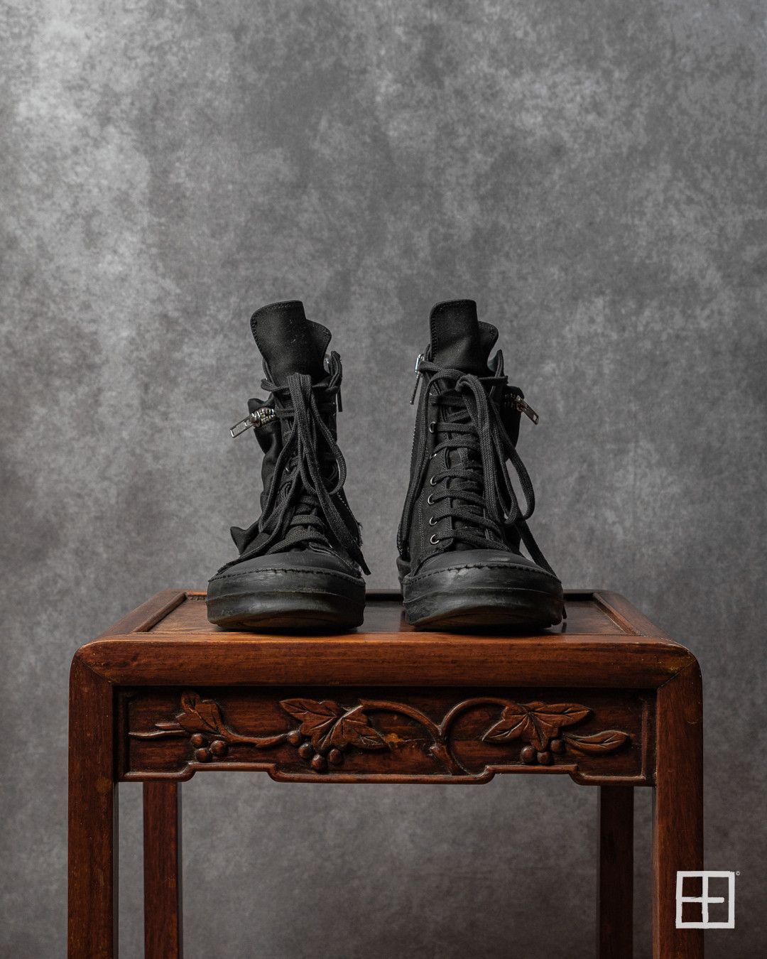 Rick Owens Drkshdw Rick Owens DRKSHDW Cargo Ramones High Top Sneakers 40 Size US 7 / EU 40 - 5 Thumbnail