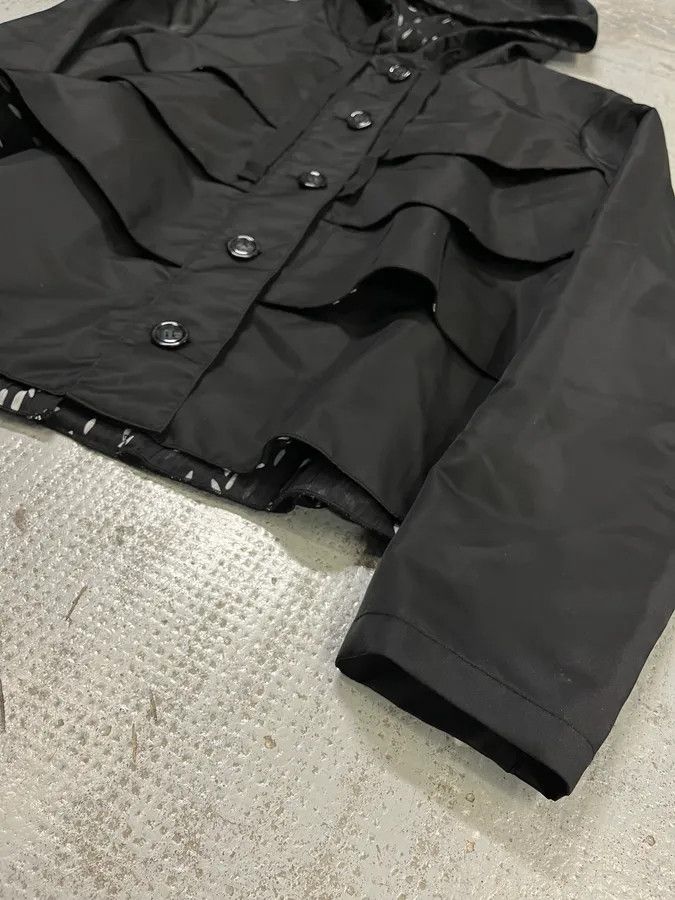Emporio Armani SS2016 Emporio Armani Black Relief Nylon Jacket Size M / US 6-8 / IT 42-44 - 6 Thumbnail