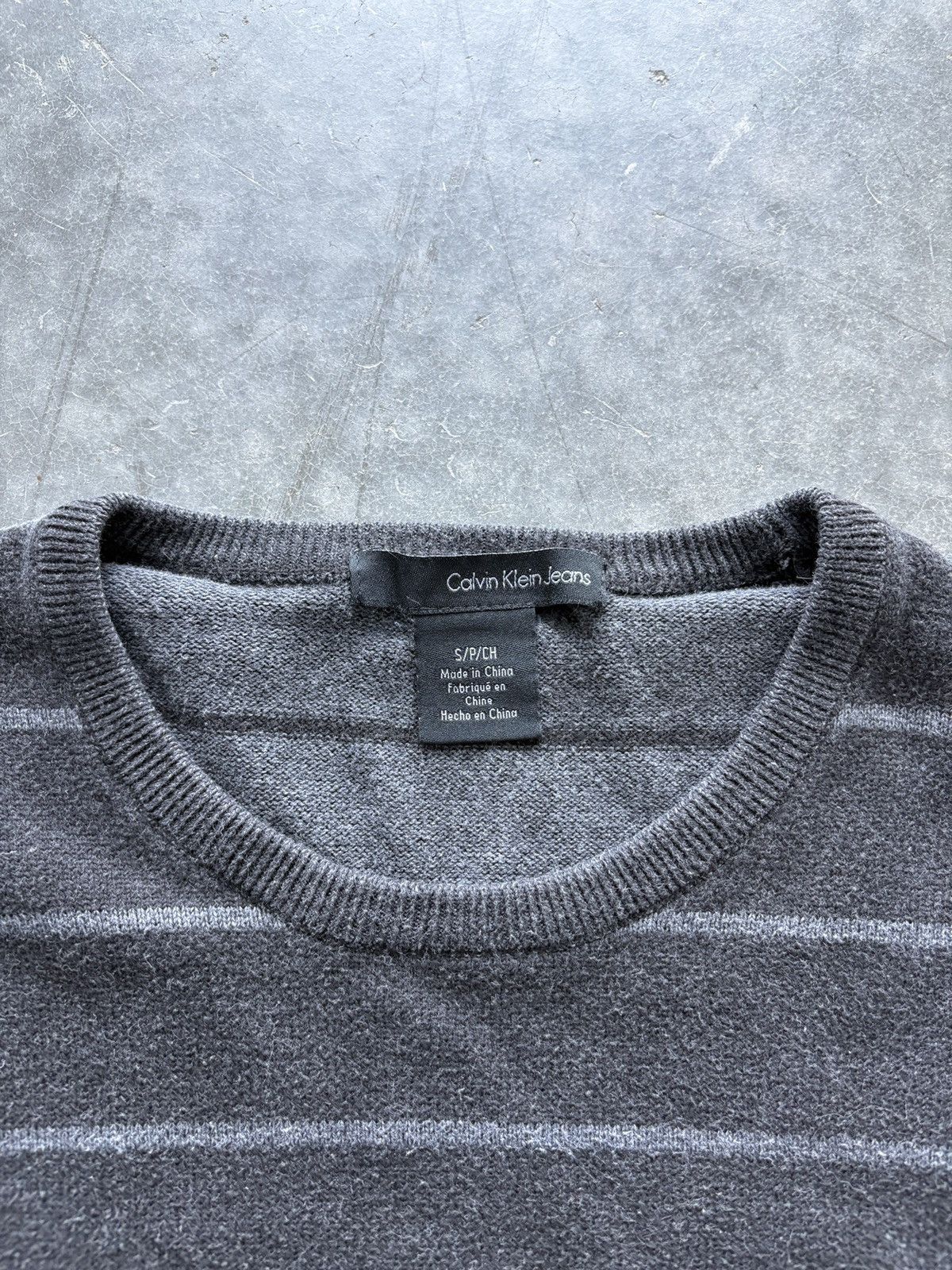 Calvin Klein Vintage Y2K Calvin Klein Striped Sweater Cotton Size US S / EU 44-46 / 1 - 2 Thumbnail