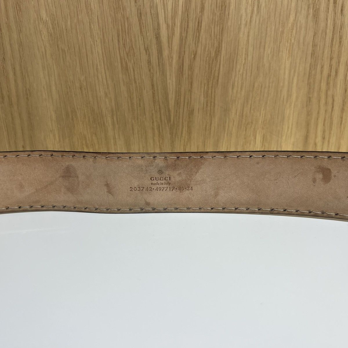 Gucci 🔹Gucci G Buckle Python Leather Belt 203742 Size ONE SIZE - 2 Thumbnail