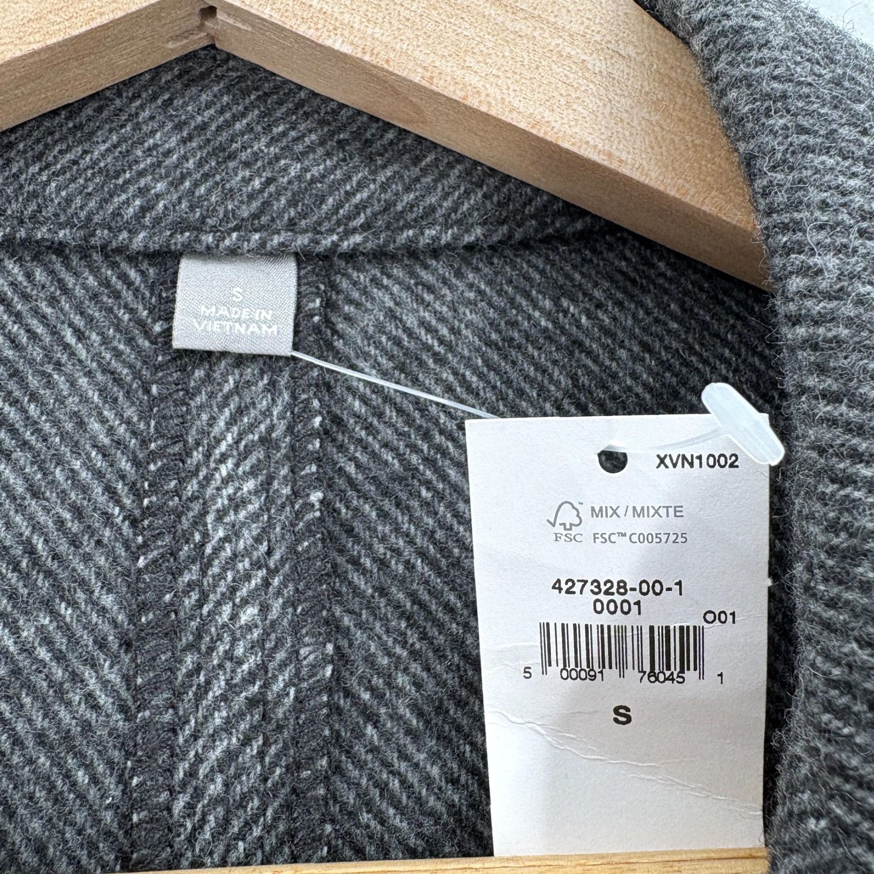 Gap Gap Blazer Mens Small Gray Herringbone Relaxed Wool Sport Coat Jacket Italian Size 36R - 4 Thumbnail