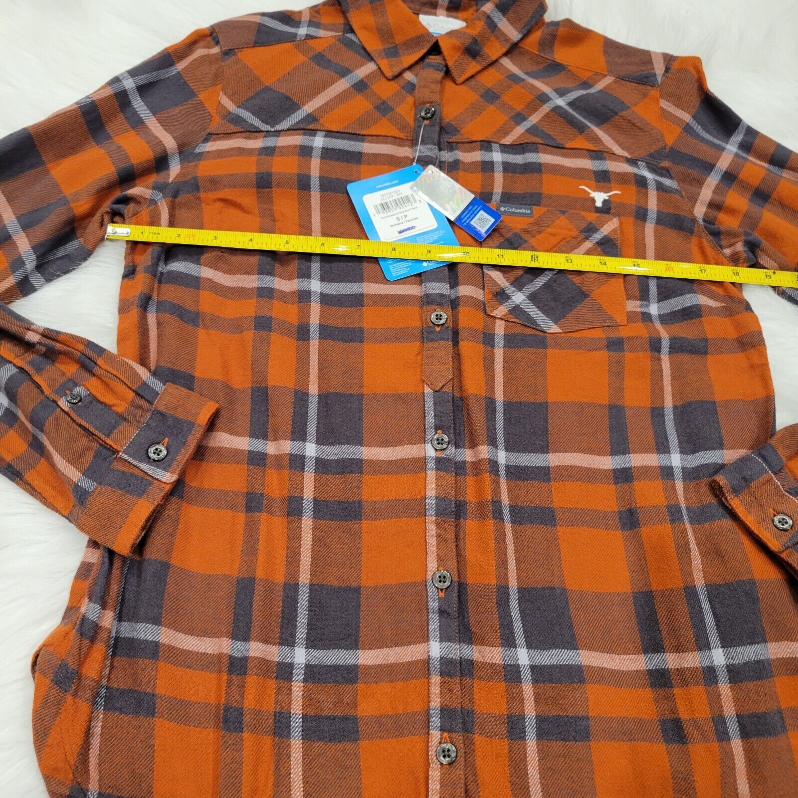Columbia Columbia Womens Shirt S Red Plaid Gingham Flannel Button Up Size S / US 4 / IT 40 - 5 Thumbnail