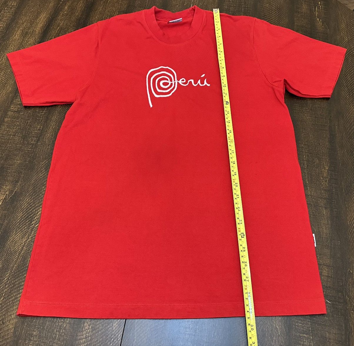 Vintage Peru Embroidered T Shirt Red Short Sleeve Rutsbel Tag-Large Size US L / EU 52-54 / 3 - 5 Thumbnail