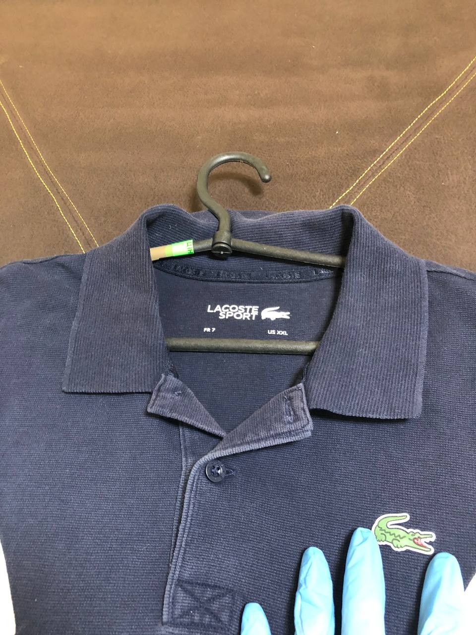 Lacoste LACOSTE Mens Polo Shirt Spotted Cotton Size US XXL / EU 58 / 5 - 5 Thumbnail