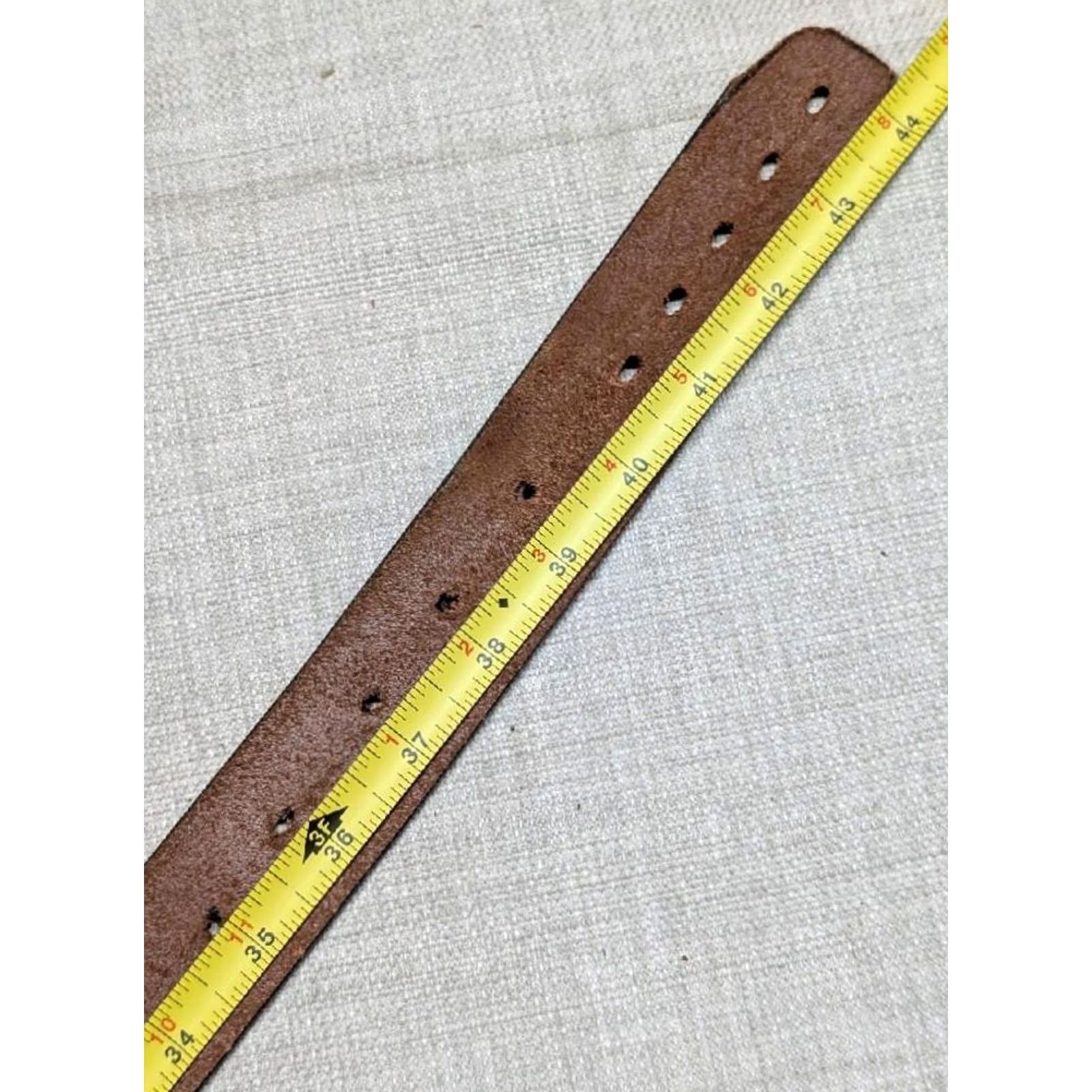 Wrangler VINTAGE TOOLED leather belt EAGLE rodeo 40 brown WESTERN cowboy WRANGLER Size 40 - 7 Thumbnail