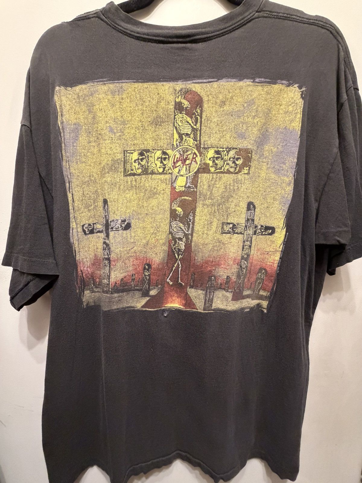 Vintage VINTAGE EARLY 90s Slayer “Seasons In The Abyss” shirt Size US XL / EU 56 / 4 - 4 Thumbnail
