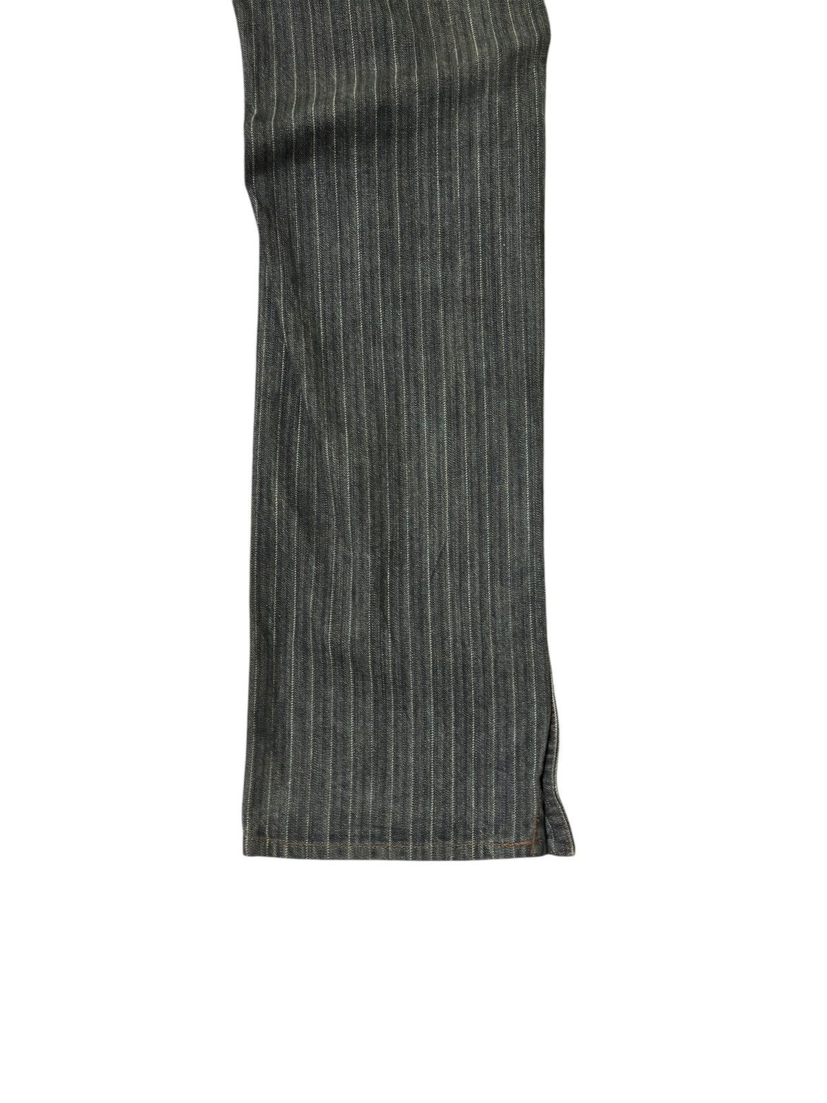 Hysteric Glamour × Nicole Club × Seditionaries Flared NICOLE CLUB Striped Leg Snap Button Pant Size US 30 / EU 46 - 14 Thumbnail