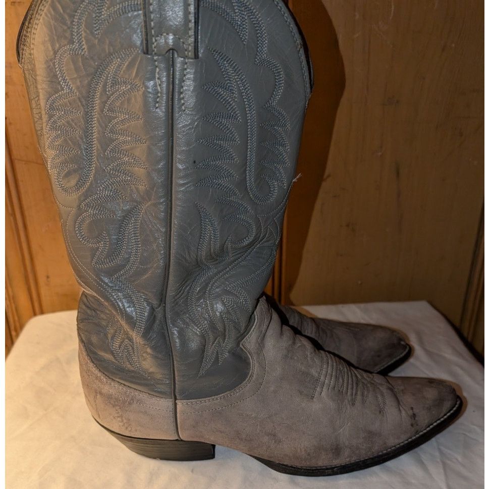 Justin Boots Justin Cowboy Western Boots Leather Size 9.5 D Size US 9.5 / EU 42-43 - 3 Thumbnail