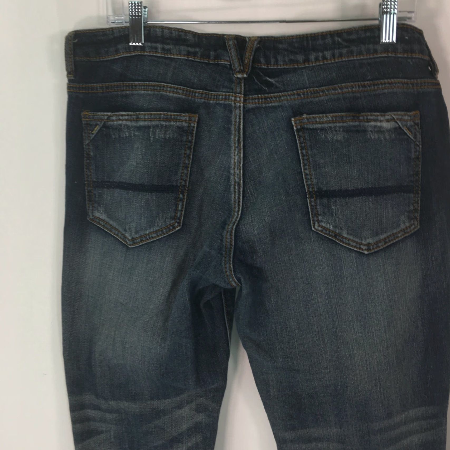 Mossimo Mossimo Supply Co Womens Jeans Straight Blue Denim Size 13 Mid Rise 28 Inseam 5-Pocket Size 34" / US 12 / IT 48 - 4 Thumbnail