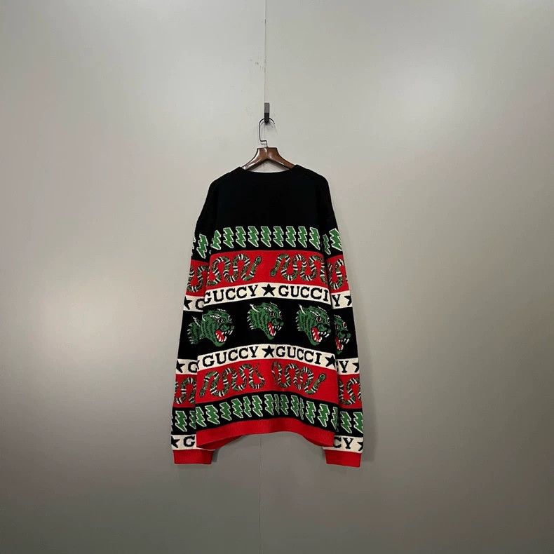 Gucci GucciTiger-headed viper printed knitted cardigan jacket 250 Size US XXL / EU 58 / 5 - 2 Thumbnail
