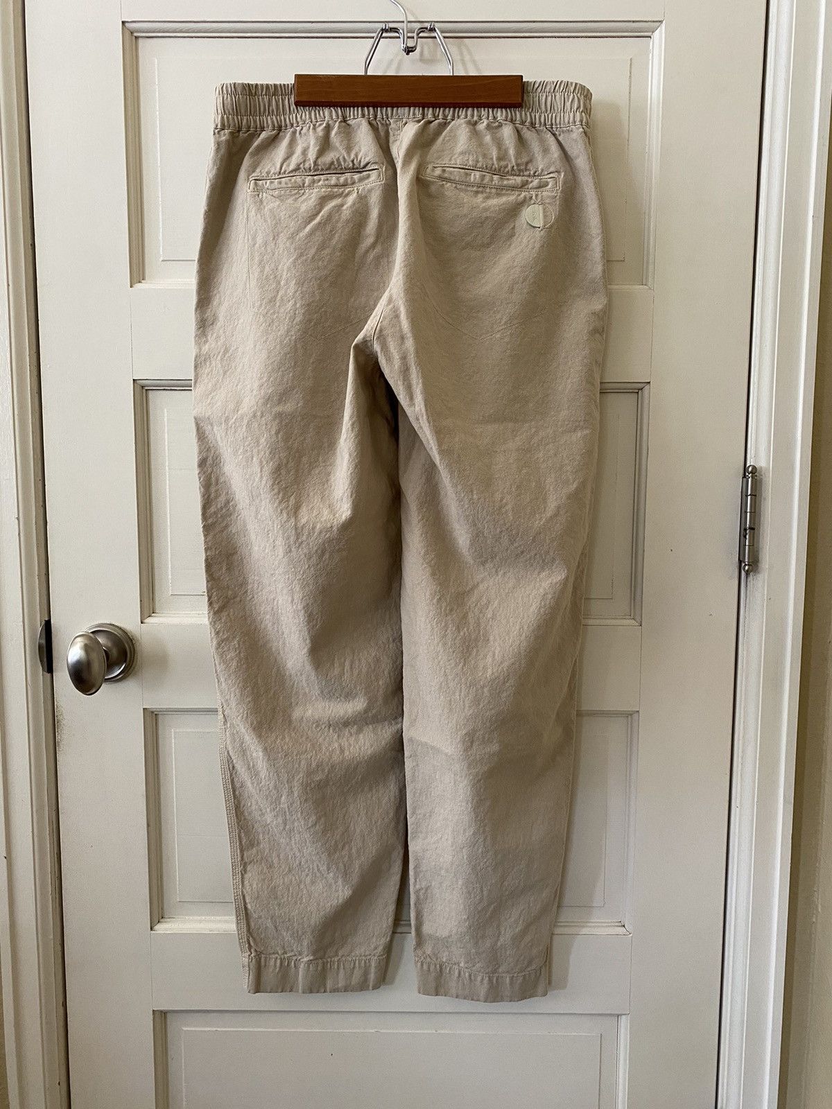 Folk Drawstring Assembly Pant Stone Linen/Cotton Size US 32 / EU 48 - 5 Thumbnail