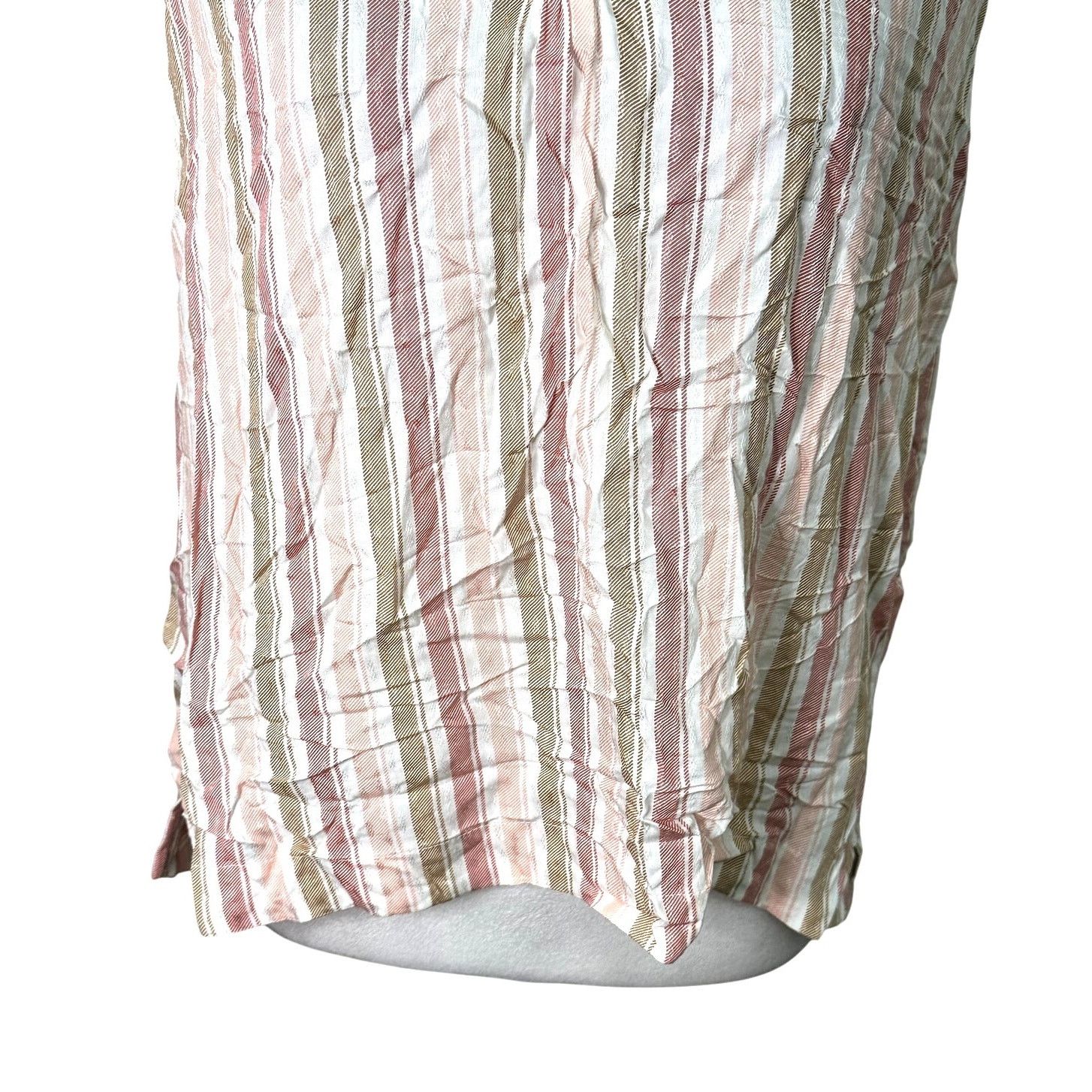 Other Caslon Tank Blouse Breezy Sleeveless Striped Pink/Brown S Size S / US 4 / IT 40 - 3 Thumbnail