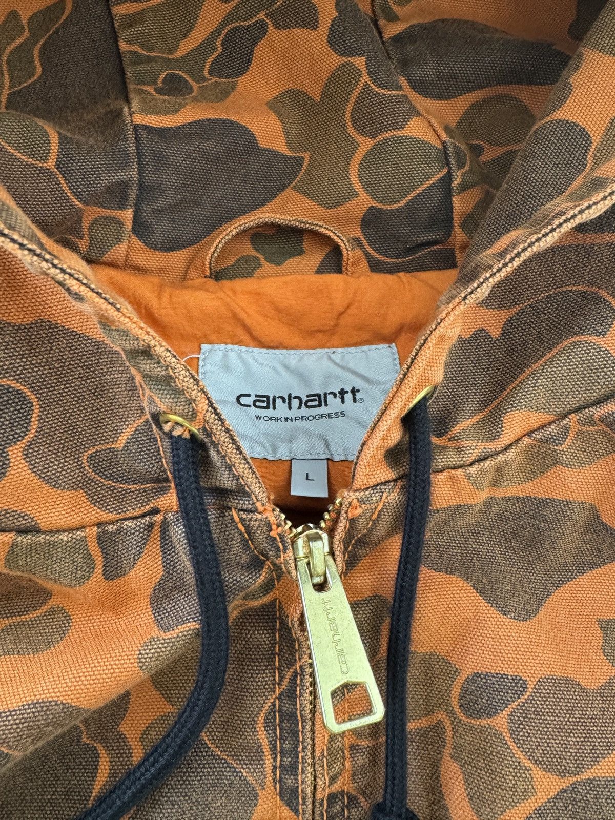 Carhartt Wip CARHARTT WIP ORANGE DUCK CAMO ACTIVE JACKET Size US L / EU 52-54 / 3 - 3 Thumbnail