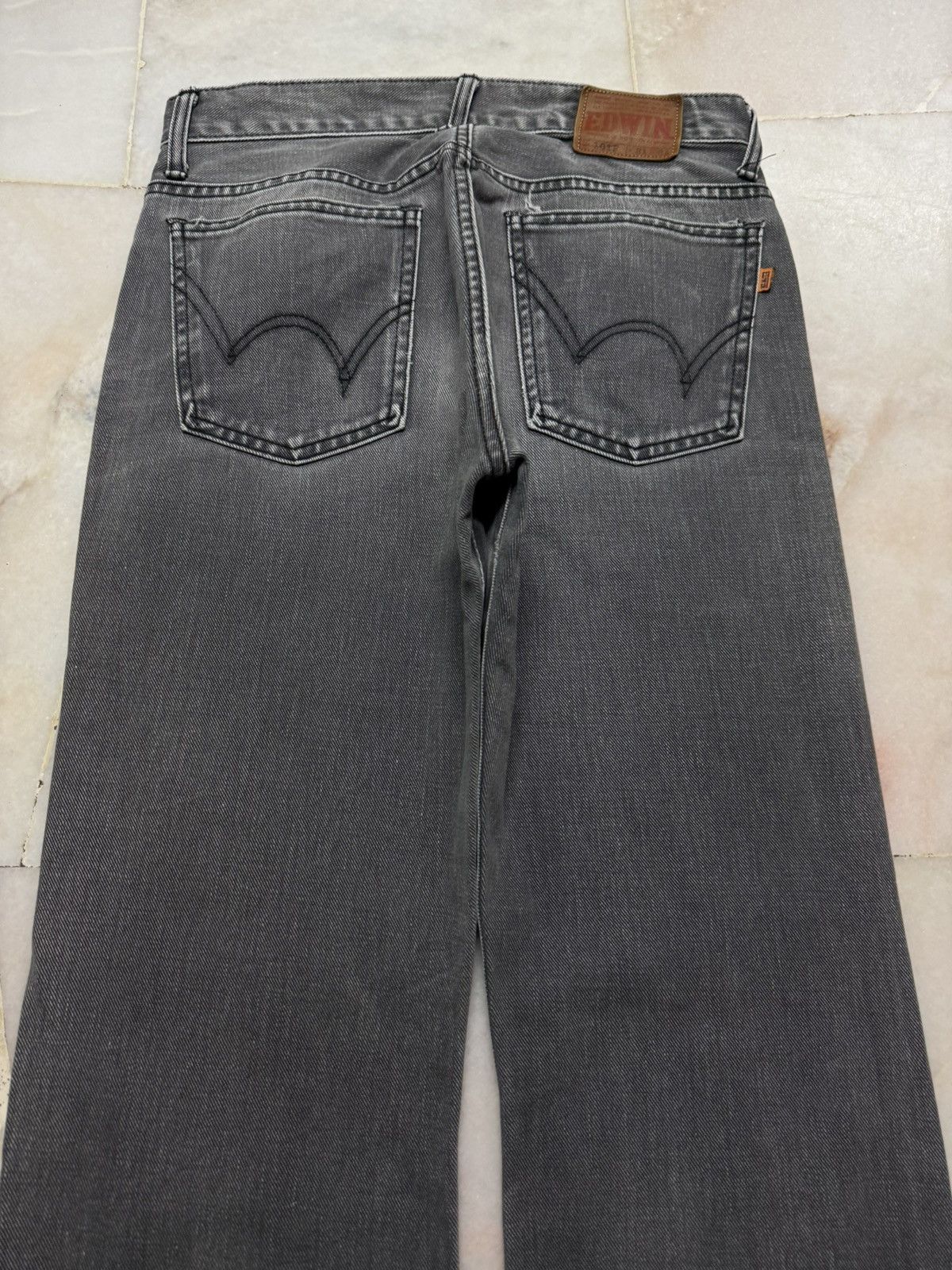 Edwin 💥Flare💥Insane 90s EDWIN Sand Washed Faded Bootcut Distressed Size US 28 / EU 44 - 11 Thumbnail