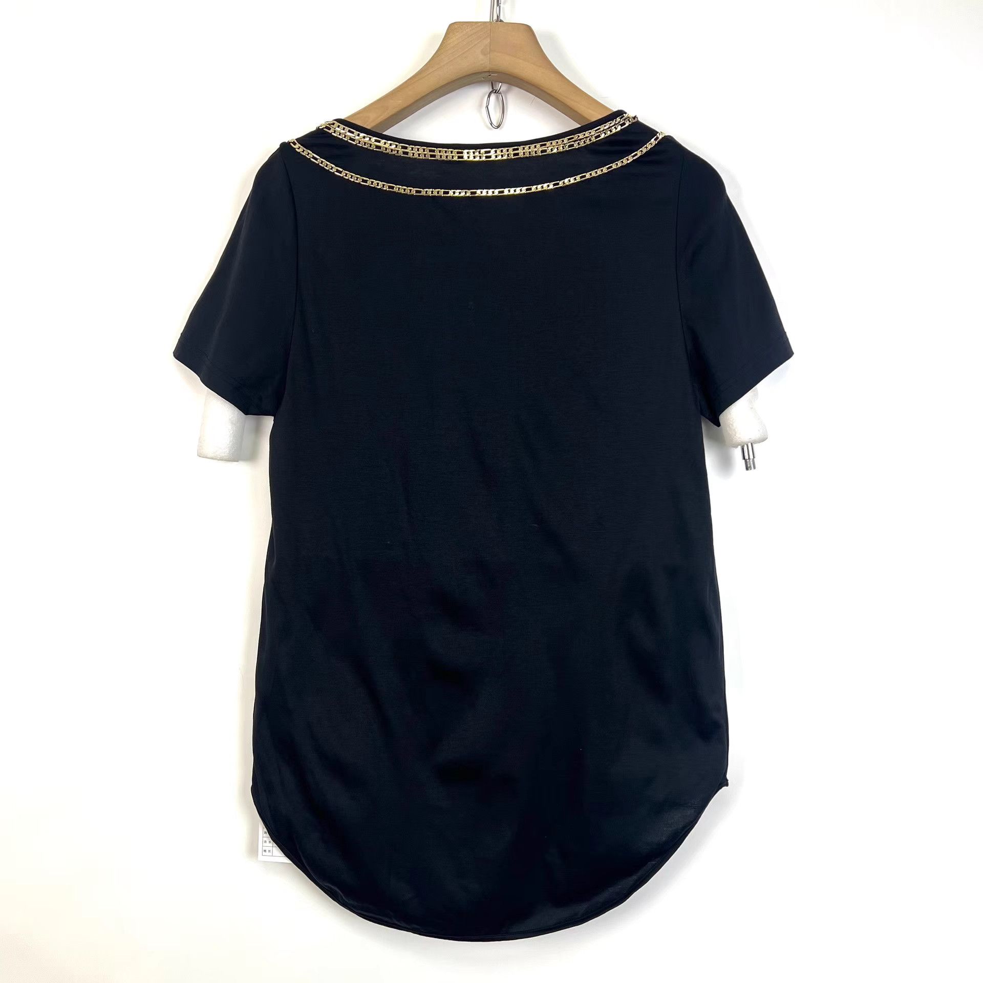Balmain Balmain Classic Black High-Low Multi-Chain Short Sleeve K12 Size XS / US 0-2 / IT 36-38 - 2 Thumbnail