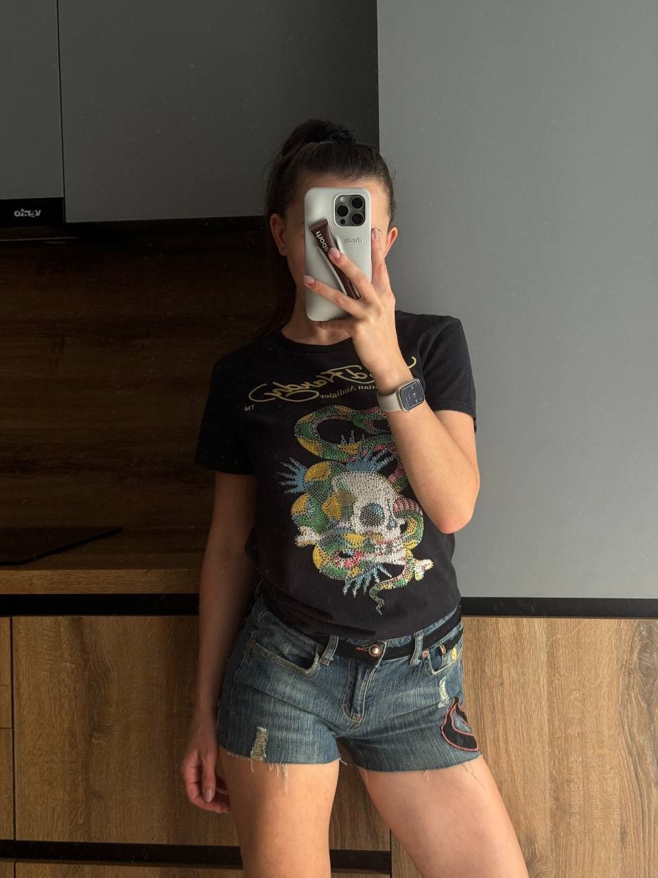 Ed Hardy × Vintage VINTAGE ED HARDY T-SHIRT TEE AUDIGIER SZ L Size XS / US 0-2 / IT 36-38 - 6 Thumbnail