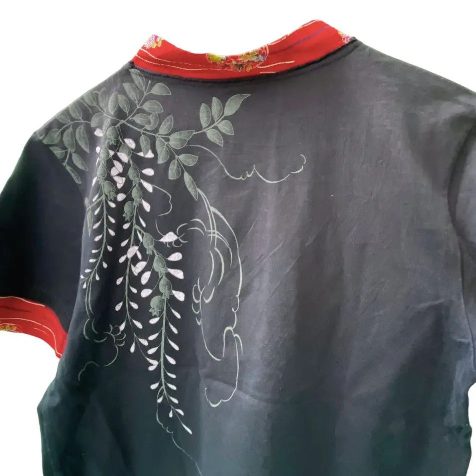Japanese Brand 2000's Flower Wave Japanese Double Layer Shirt Size US L / EU 52-54 / 3 - 9 Thumbnail